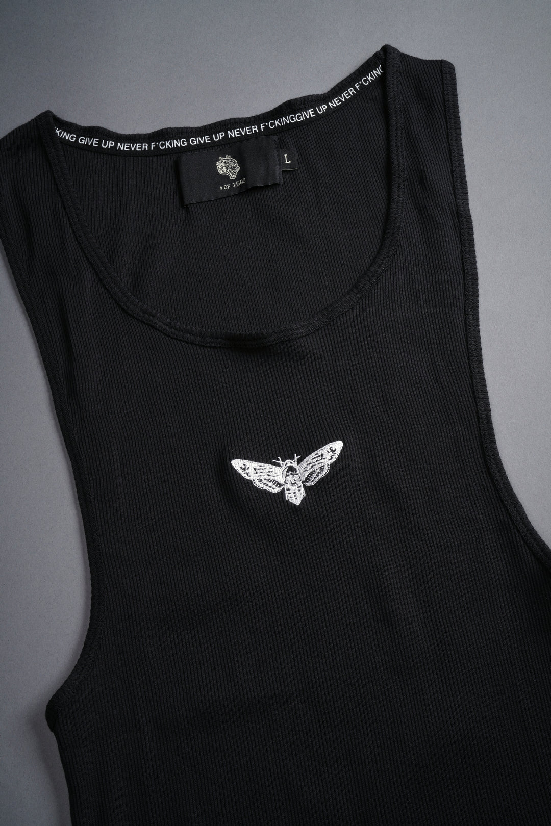 Death Moth "Ribbed" Tank in Black