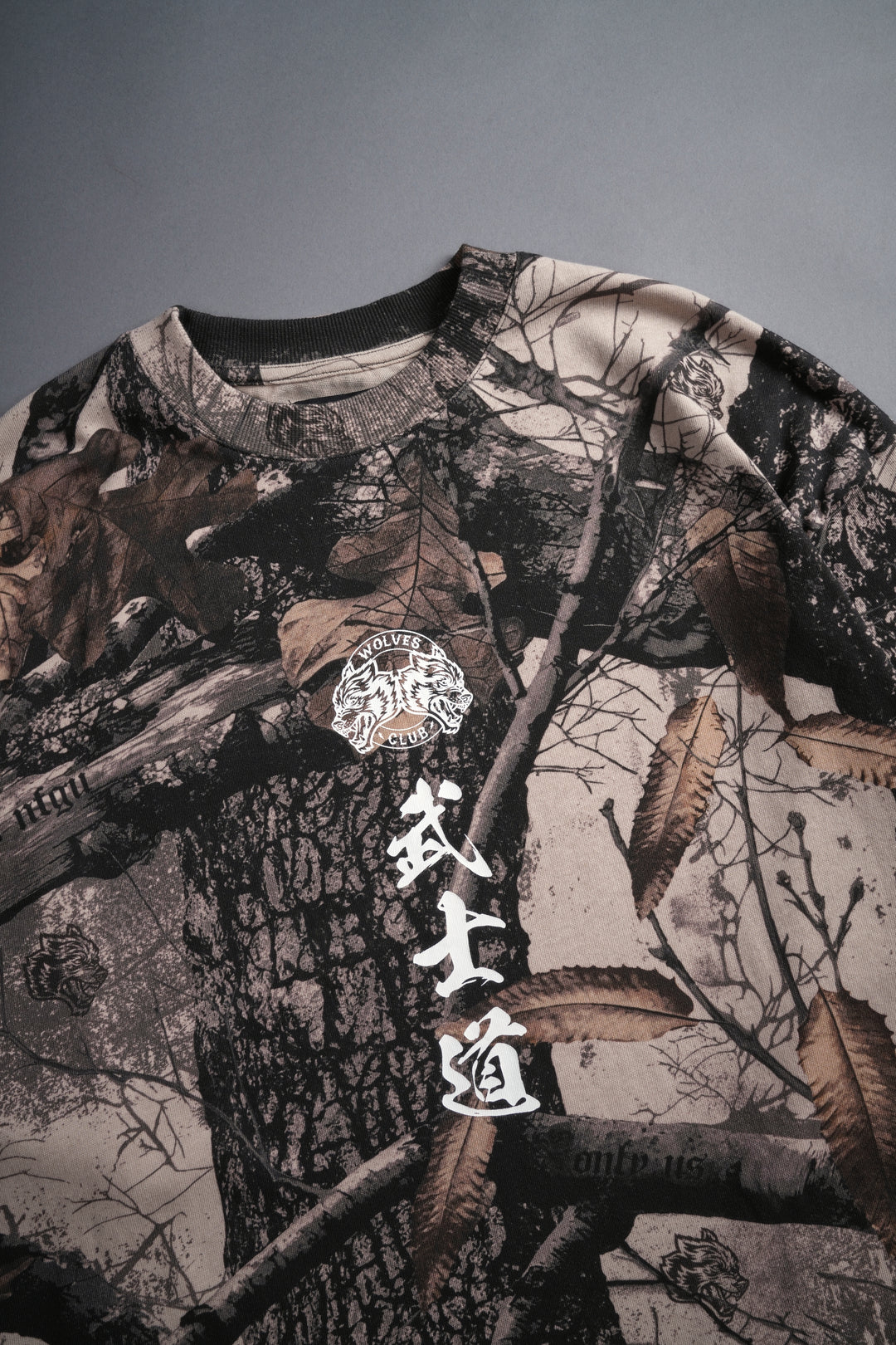 Inferno "Premium" Oversized Unisex Tee in Clay Woodland Camo