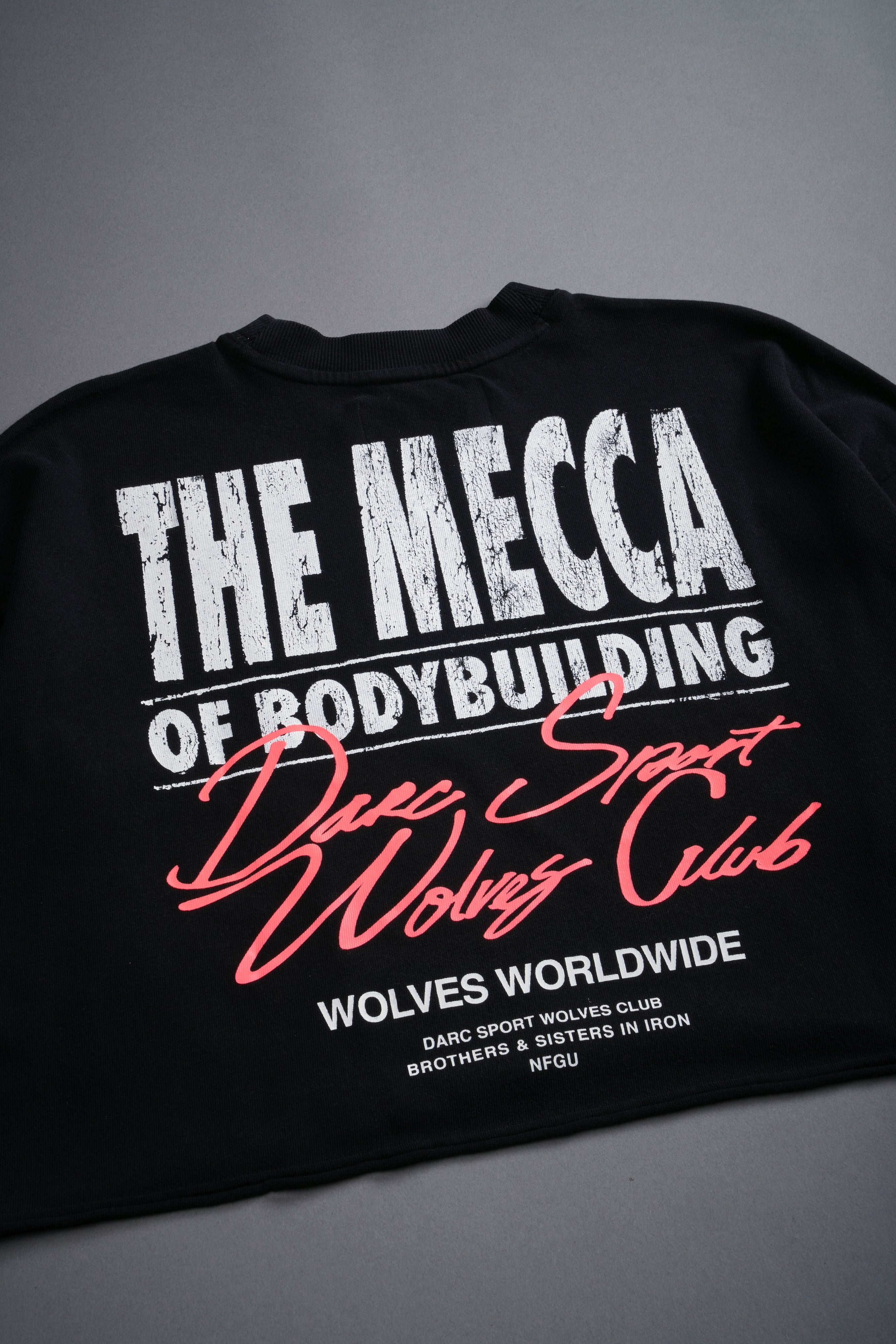 The Mecca "Premium" Oversized (Cropped) Tee in Black