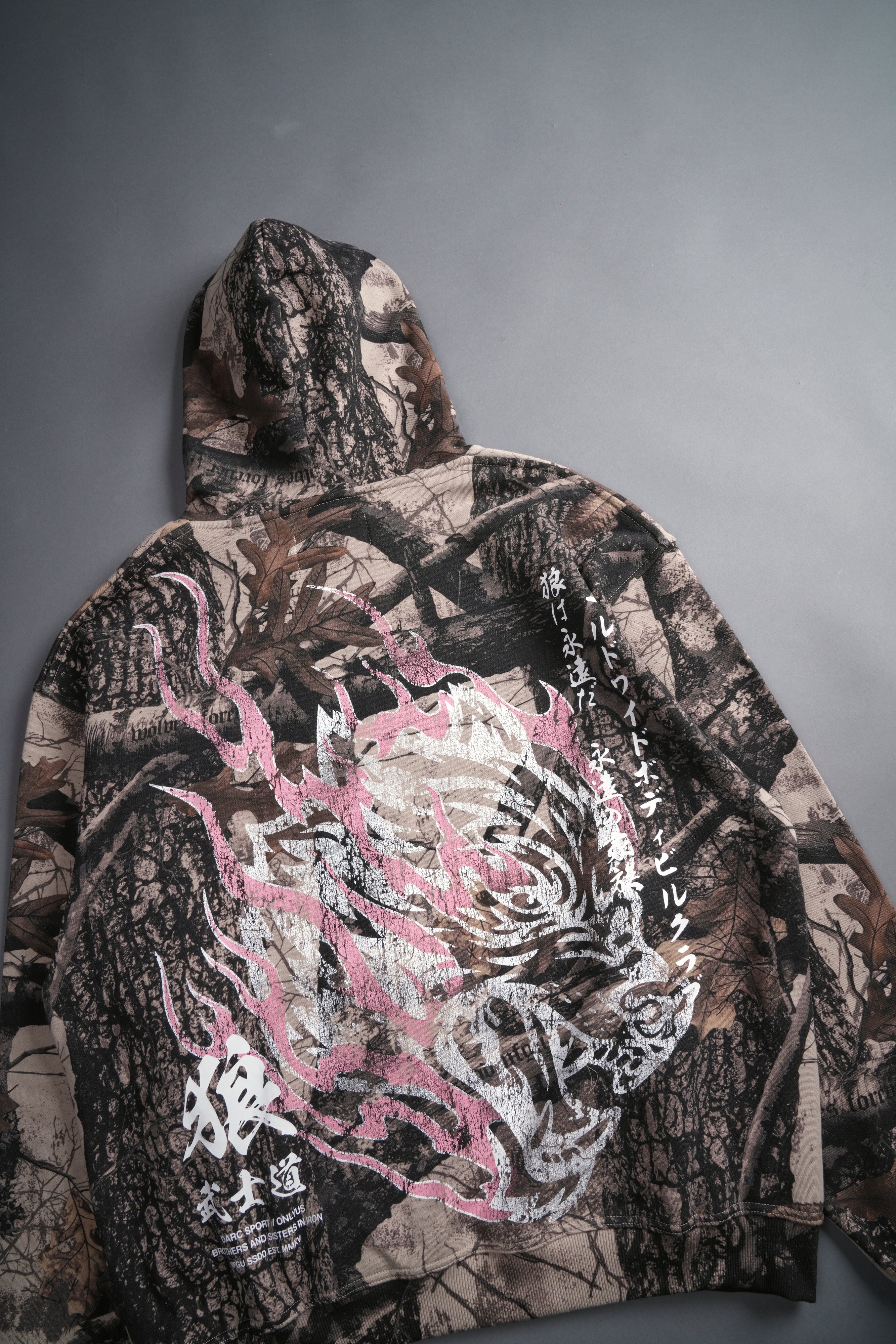 Inferno "Pierce" Unisex Hoodie in Clay Woodland Camo