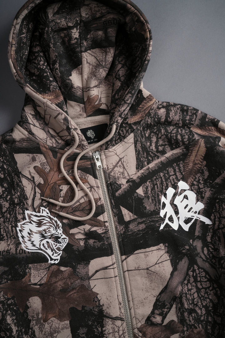 Inferno "Chambers" Zip Hoodie in Clay Woodland Camo