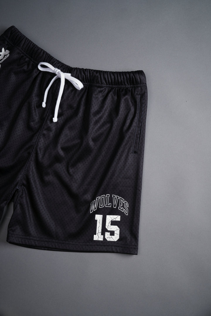 Hannya Mesh Shorts in Black