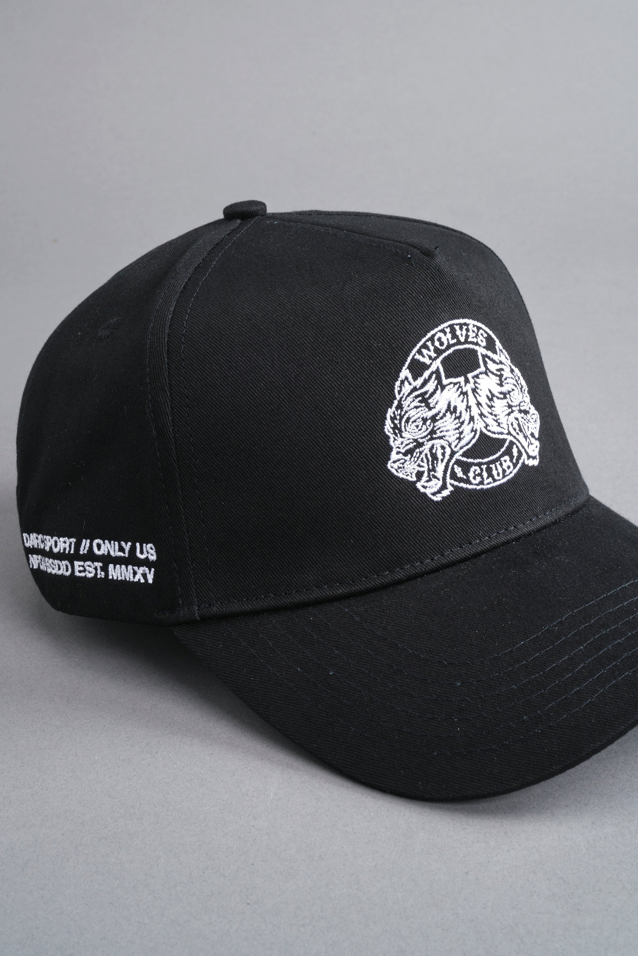 Bushido Wolves 5 Panel Hat in Black