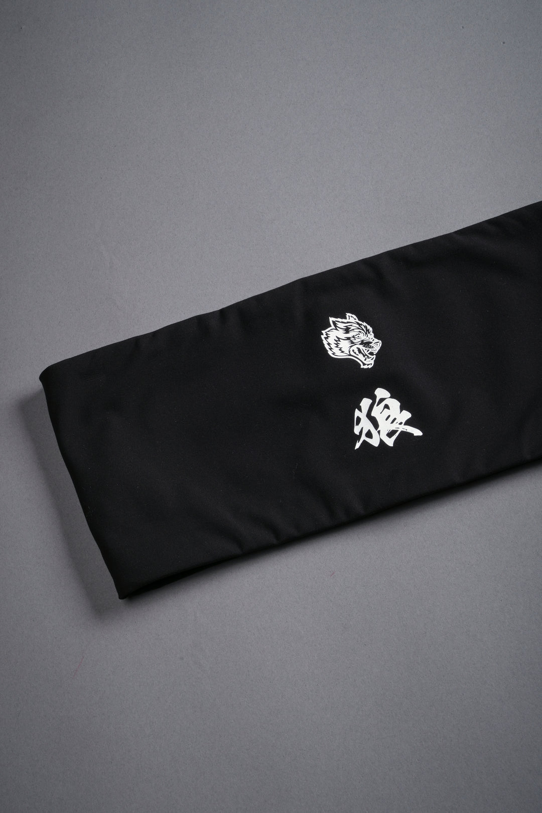 Wolf Head Kanji "Mia" Energy Bandeau in Black