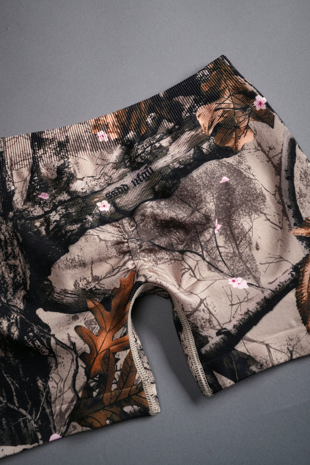 Loyalty V2 Everson Seamless "Katya" Shorts in Cherry Blossom Woodland Camo