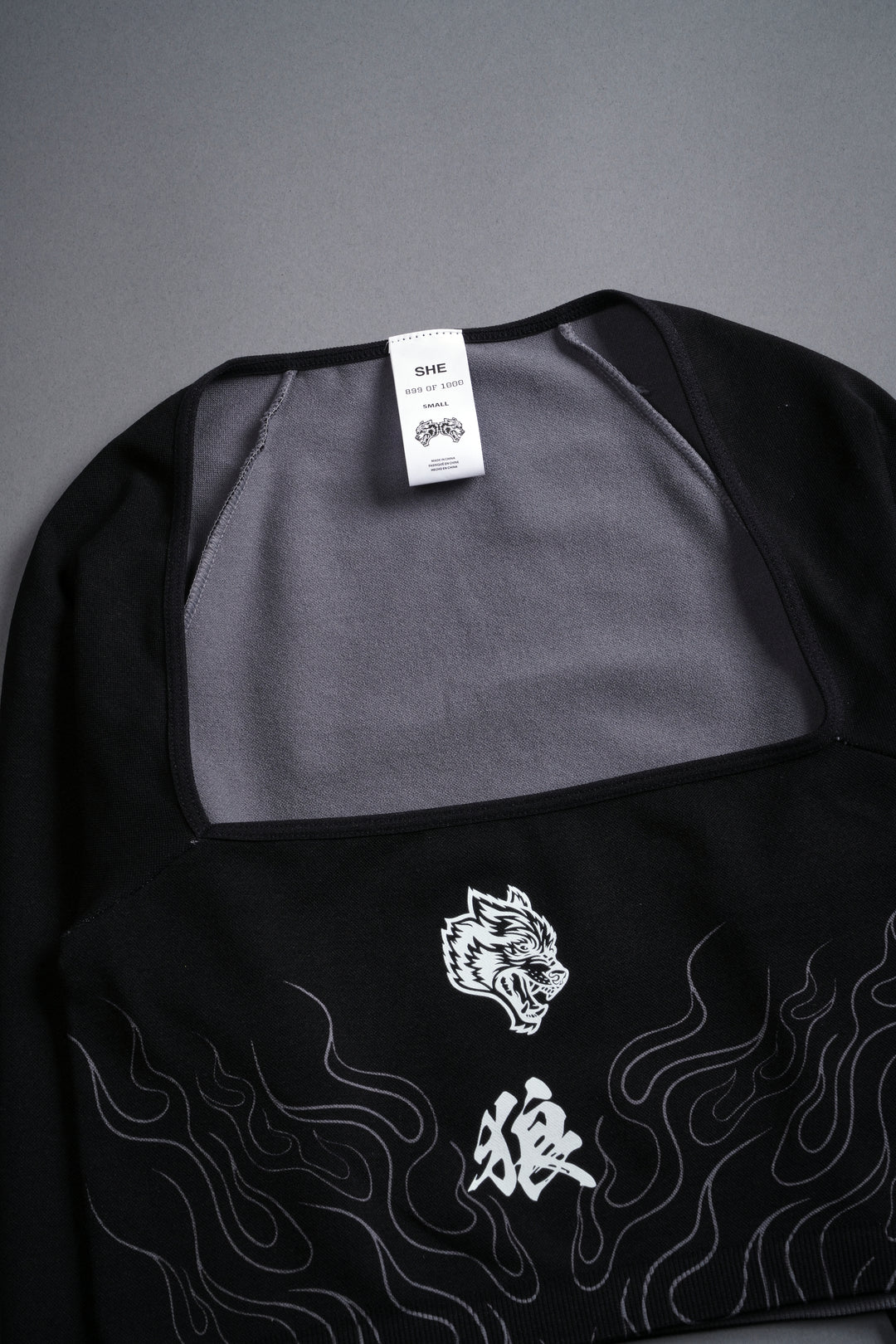 Our Fire "Everson Seamless" Sage L/S Top in Black