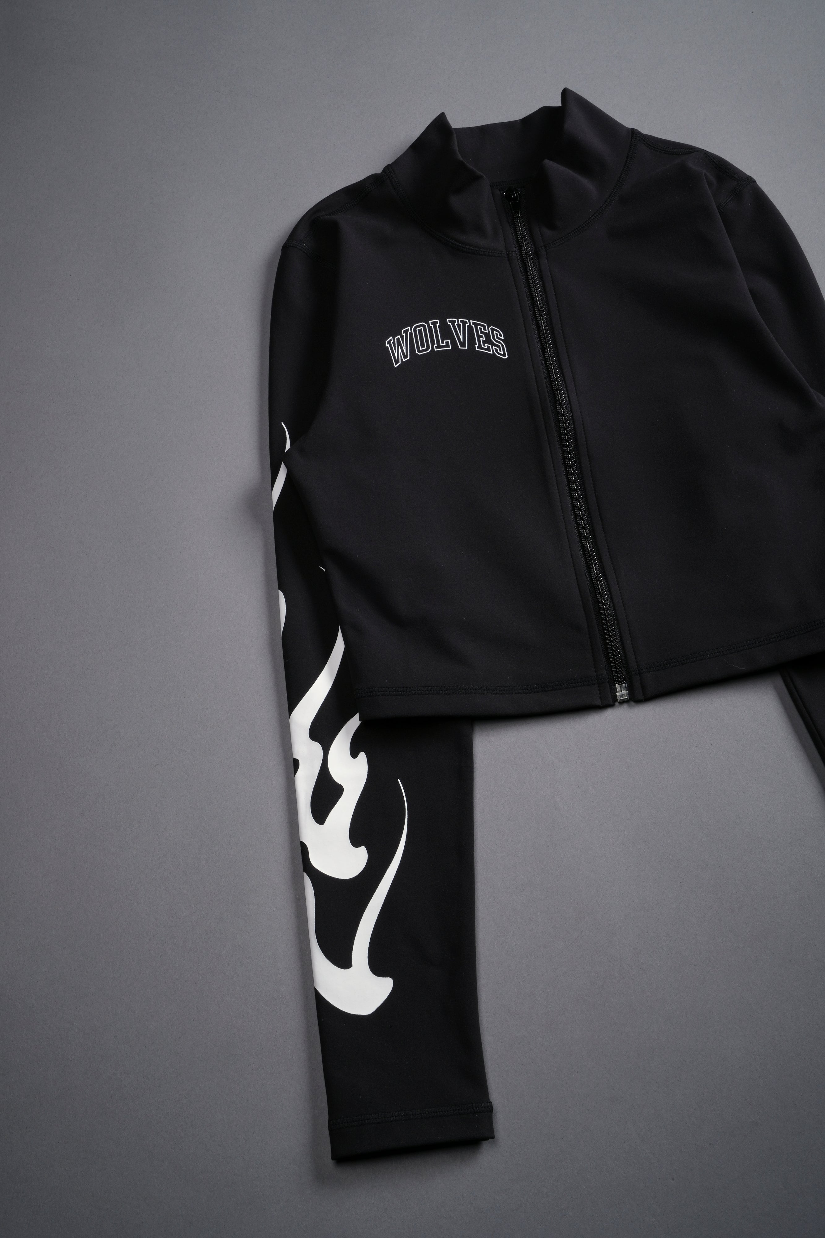 Through The Fire Tana "Energy" Zip Mockneck in Black