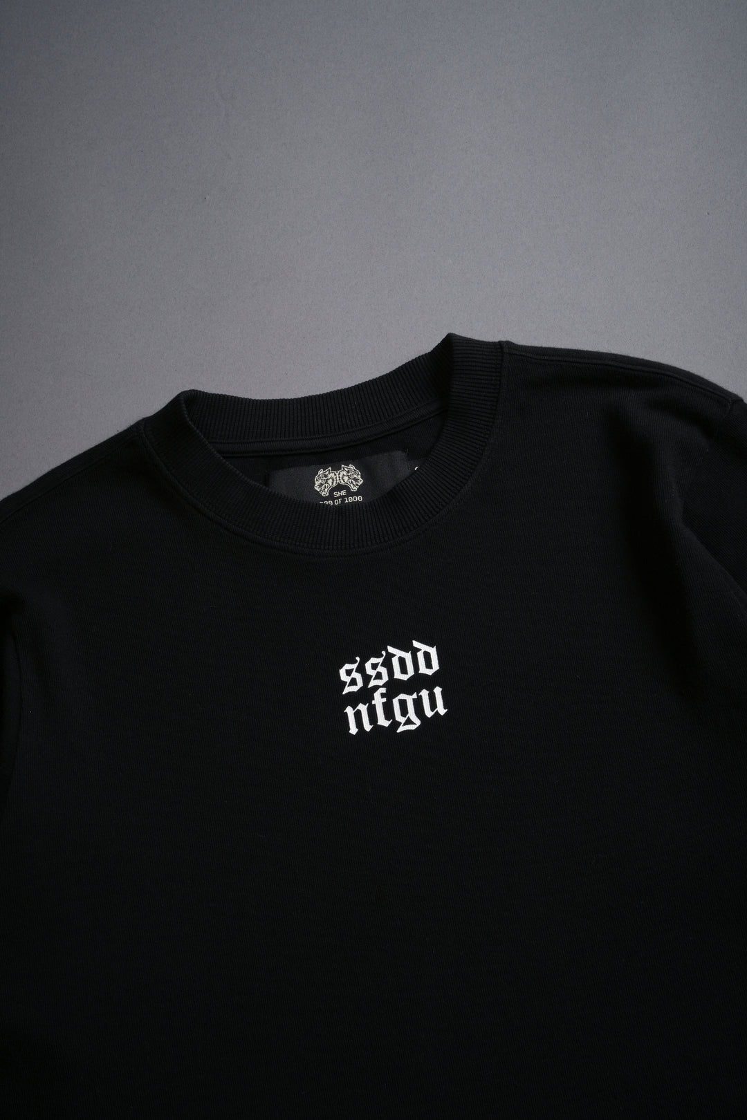 SSDDNFGU Close To Chest "Premium" (Cropped) Tee in Black