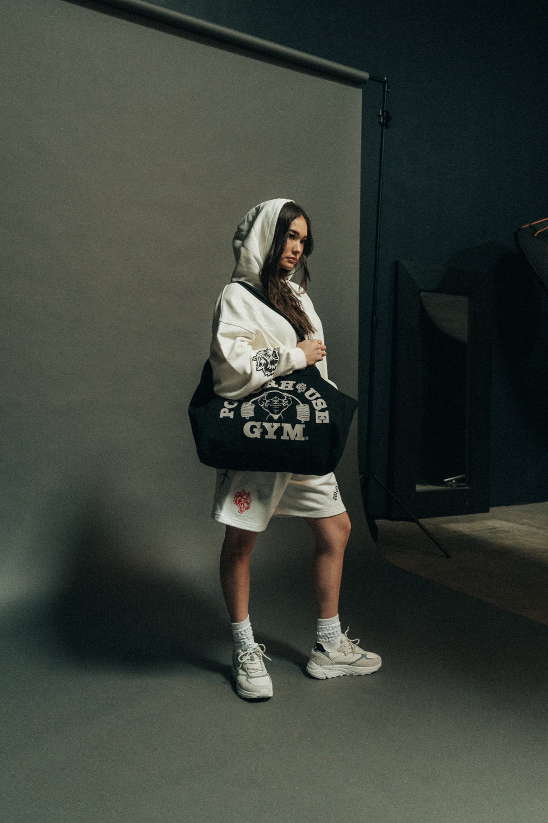 Powerhouse Of The Wolves Forever Canvas Tote in Black