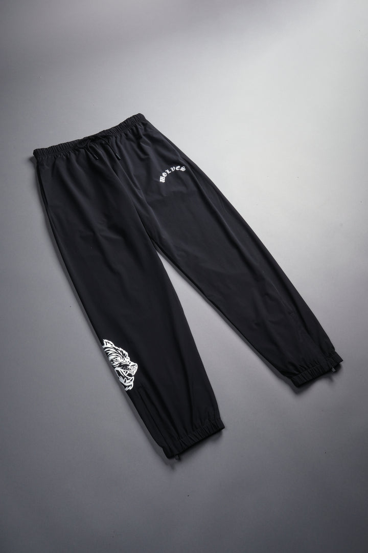 Wolves Chopper Hybrid Nylon Track Pants in Black