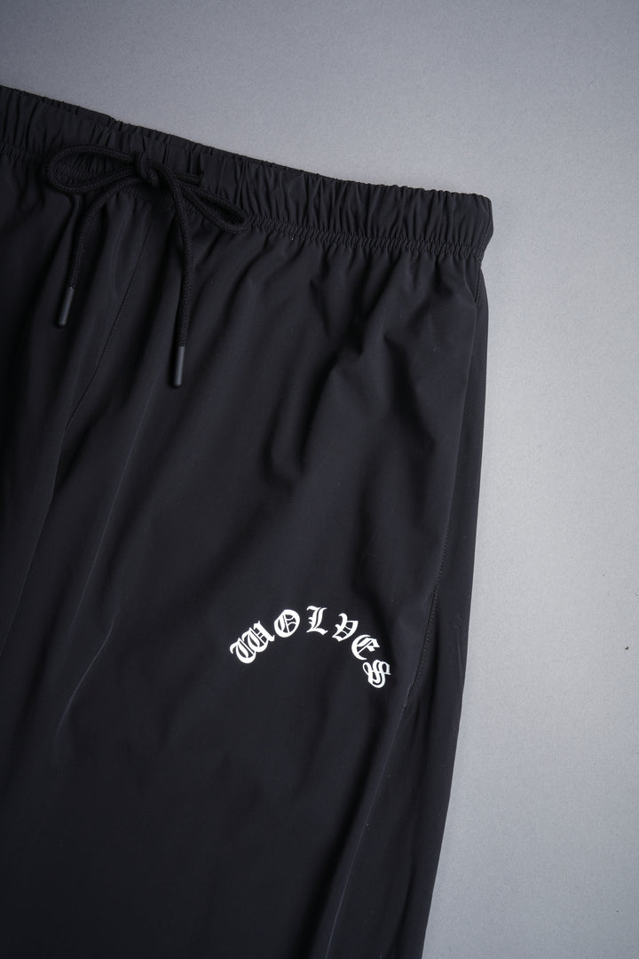 Wolves Chopper Hybrid Nylon Track Pants in Black