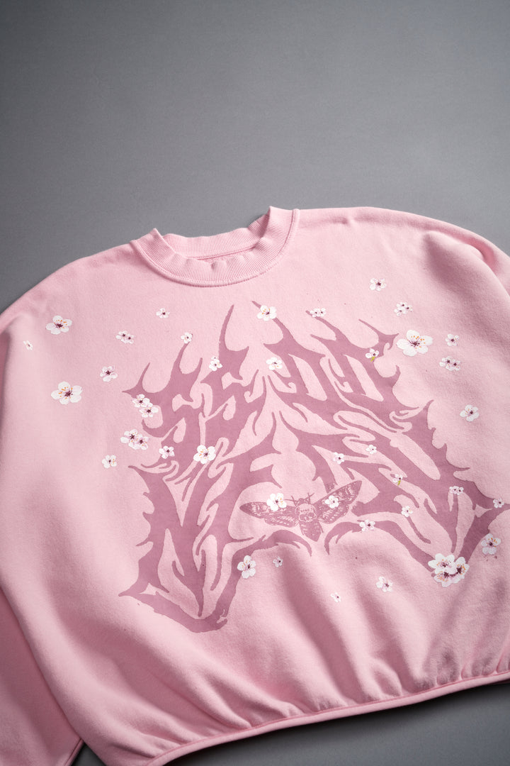 SSDDNFGU Metal S. Hall She Crewneck in Cherry Blossom