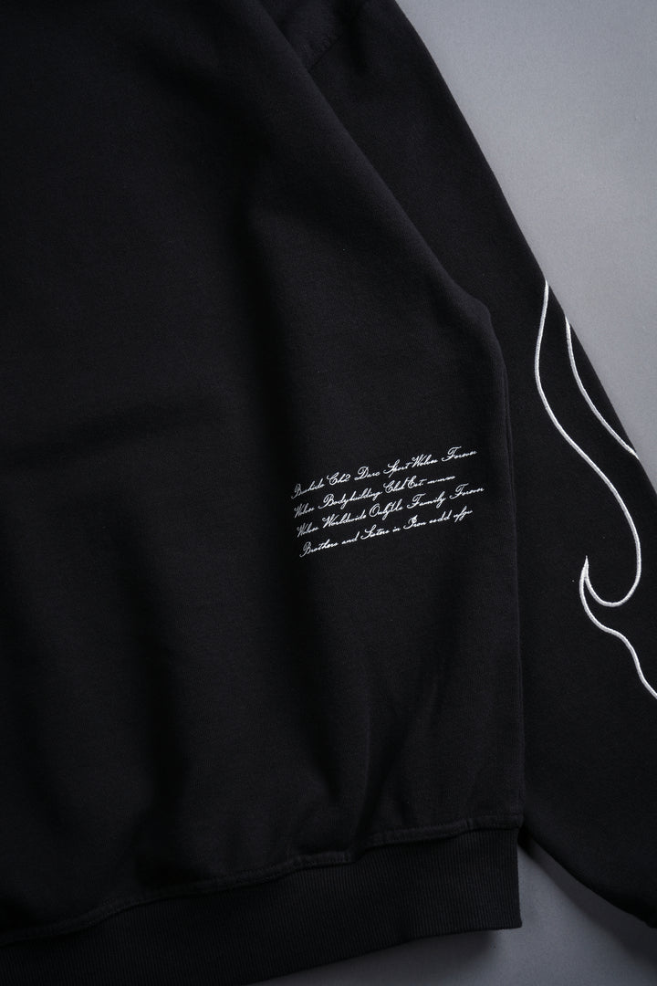 Our Fire "Grunge" Hoodie in Black