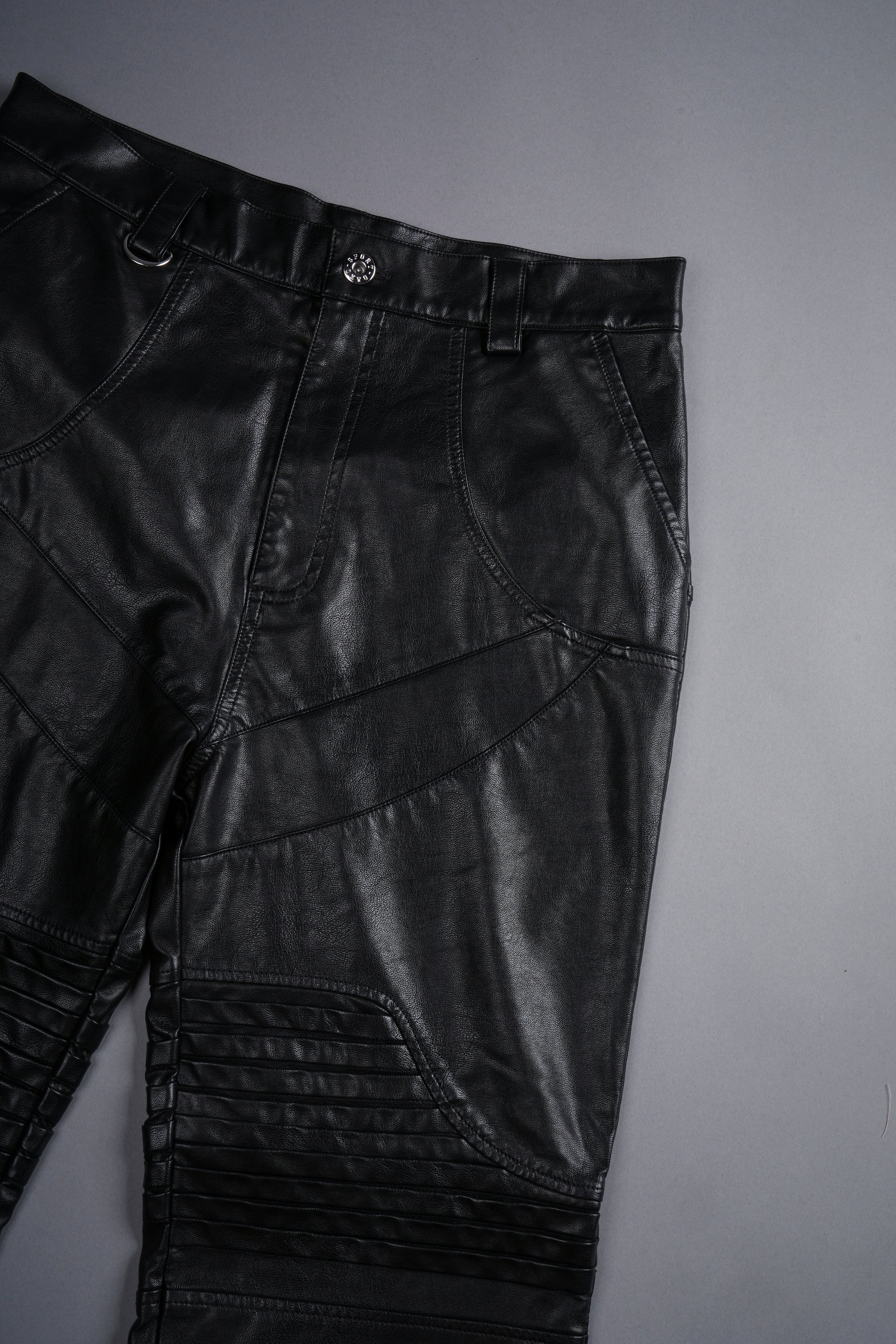 Chopper Wolf McKagan Faux Leather Pants in Black