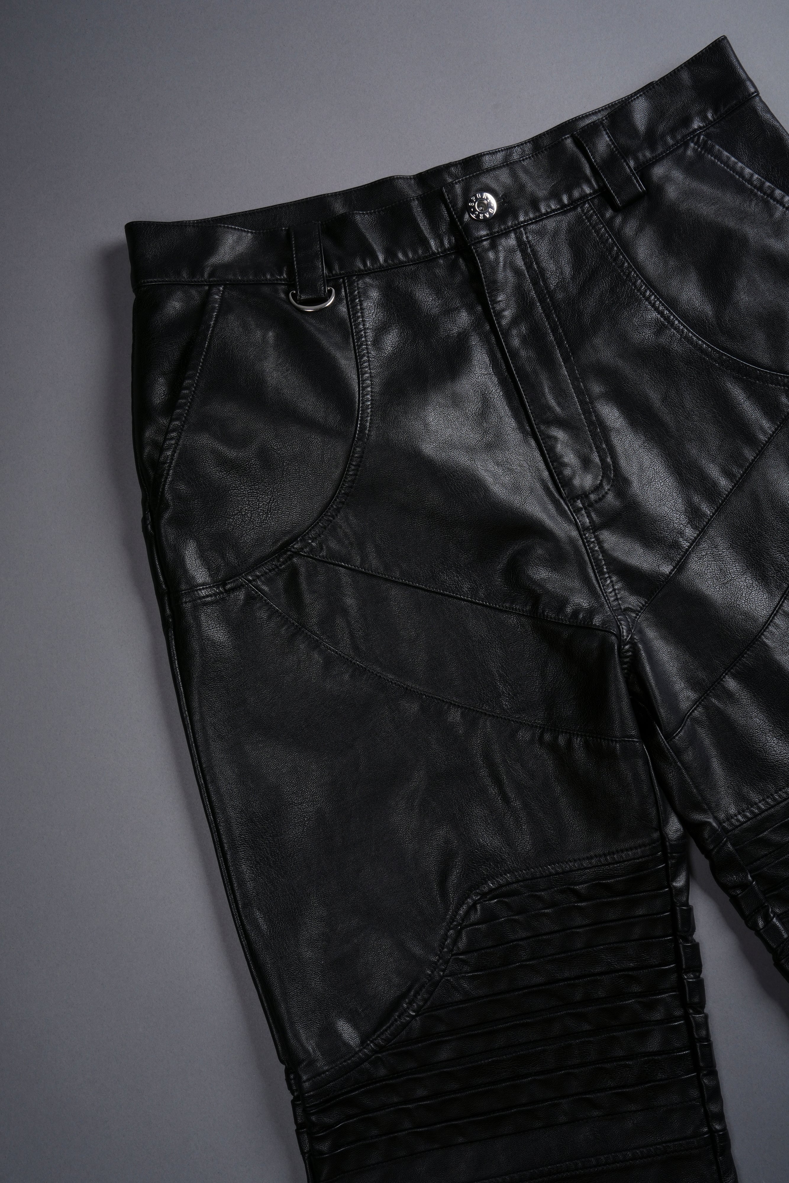 Chopper Wolf McKagan Faux Leather Pants in Black