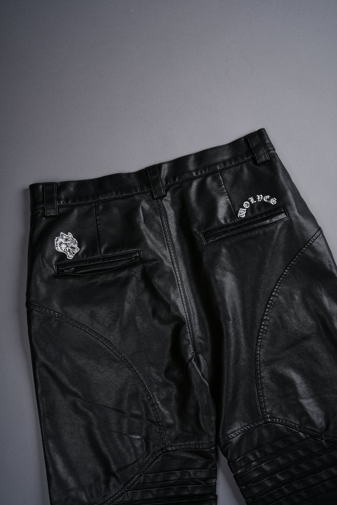 Chopper Wolf McKagan Faux Leather Pants in Black