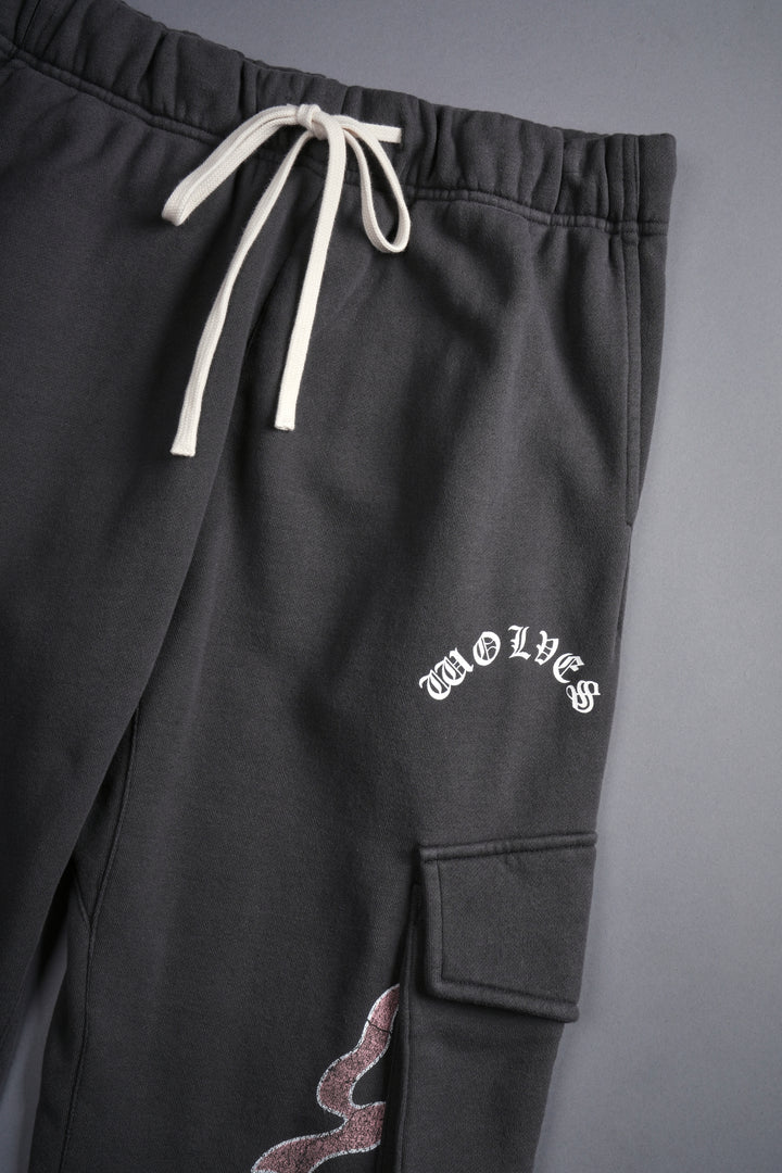 Through The Fire Bigelow Cargo Sweat Pants in Wolf Gray