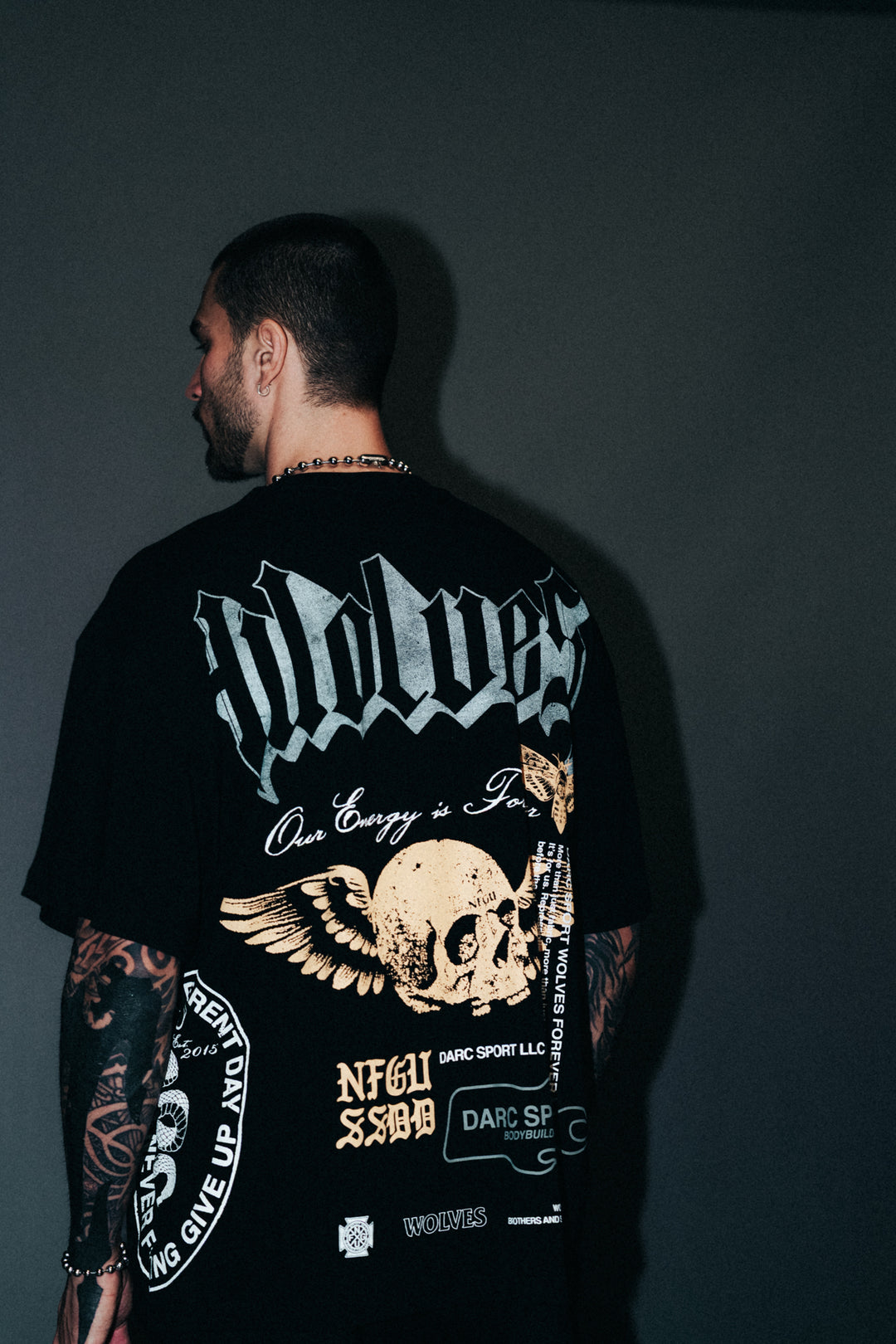 Free Will "Premium" Oversized Tee in Black