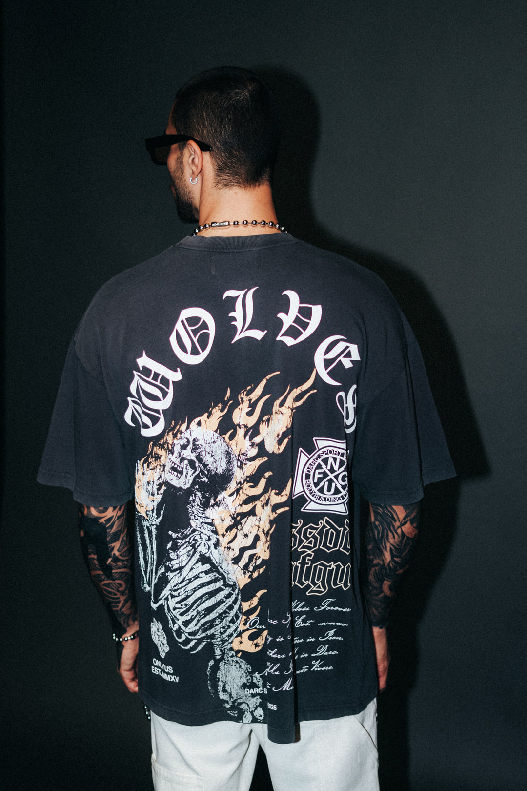 Resilient "Premium" Oversized Tee in Wolf Gray