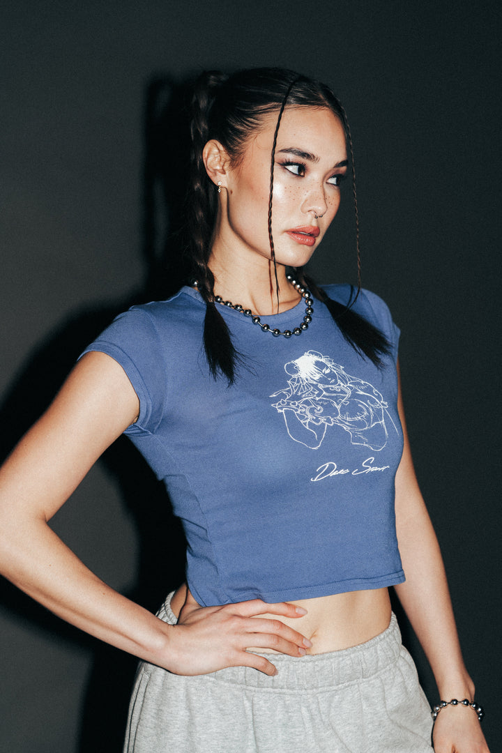 No Match "Baby" Tee in LA Blue