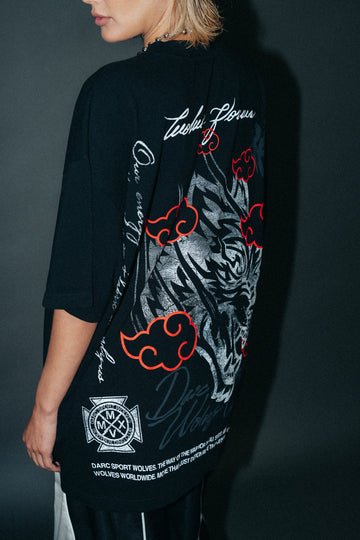 Rogue Wolf "Premium" Oversized Tee in Black