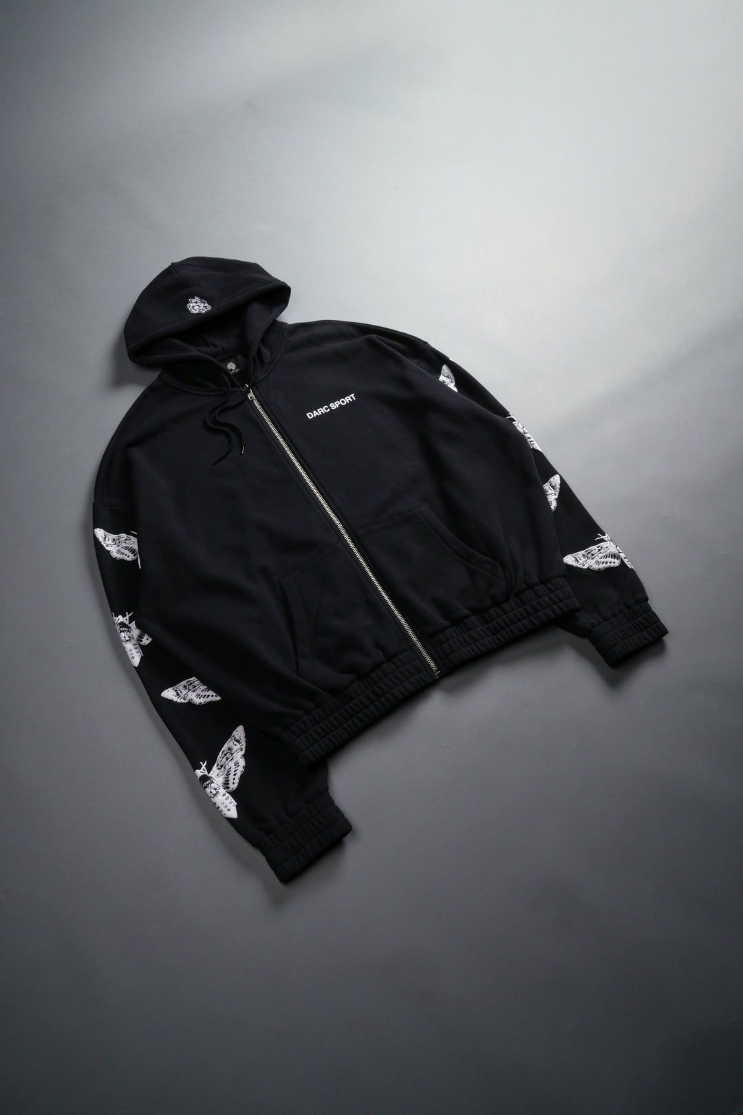 Reborn "Chambers" Zip Hoodie in Black