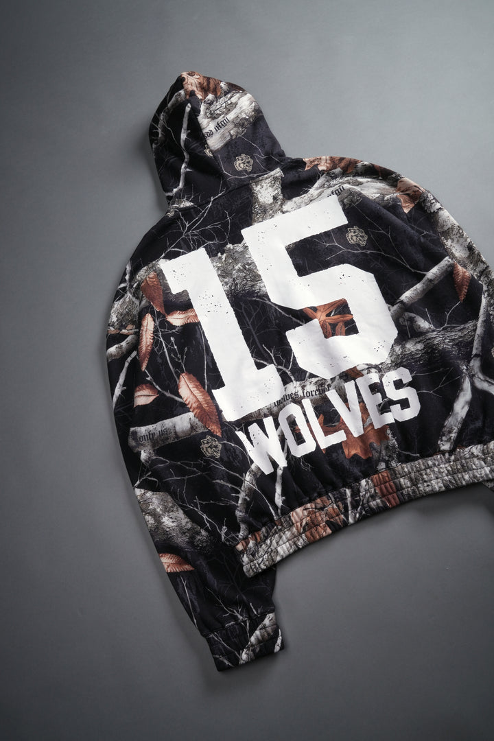 Our Zone "Chambers" Zip Hoodie in Darc Woodland Camo