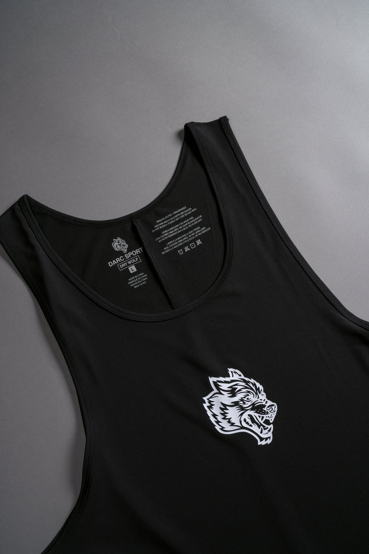 Renewal "Dry Wolf" Back Seam (Drop) Tank in Black