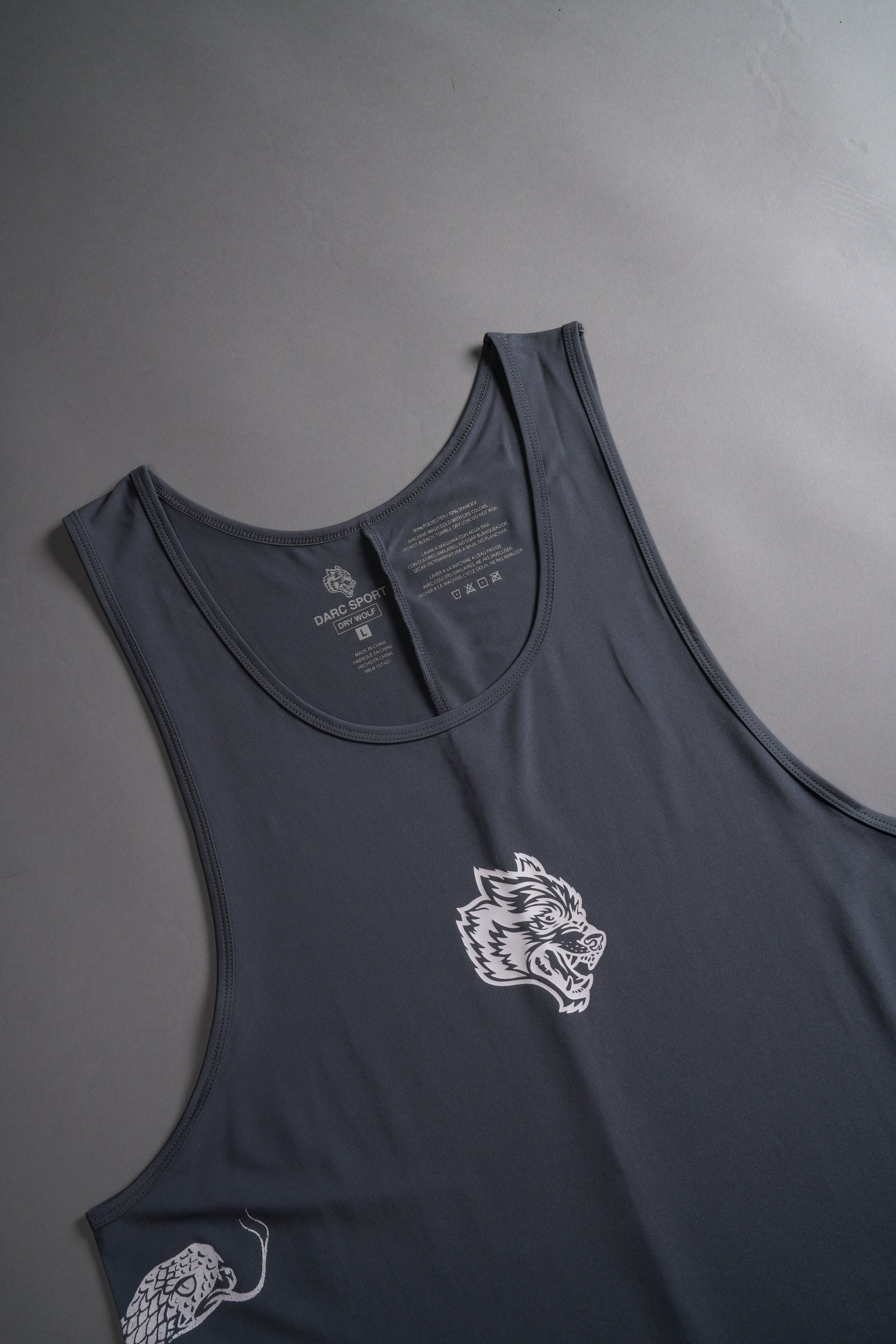 Renewal "Dry Wolf" Back Seam (Drop) Tank in Wolf Gray