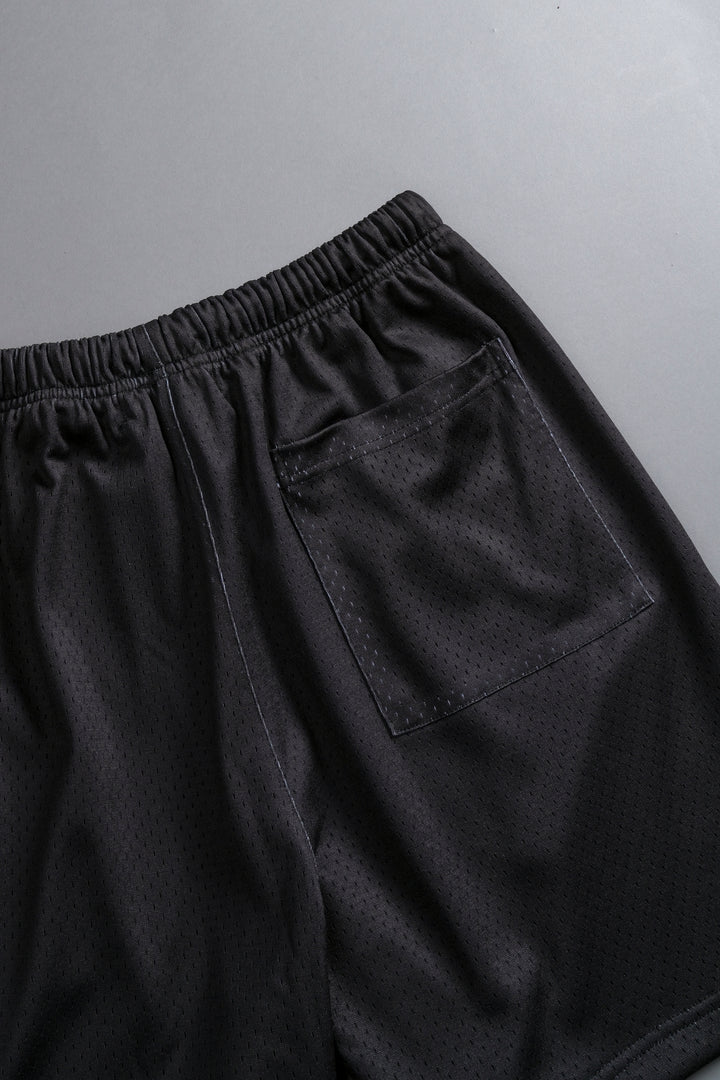 Namor Mesh Shorts in Black