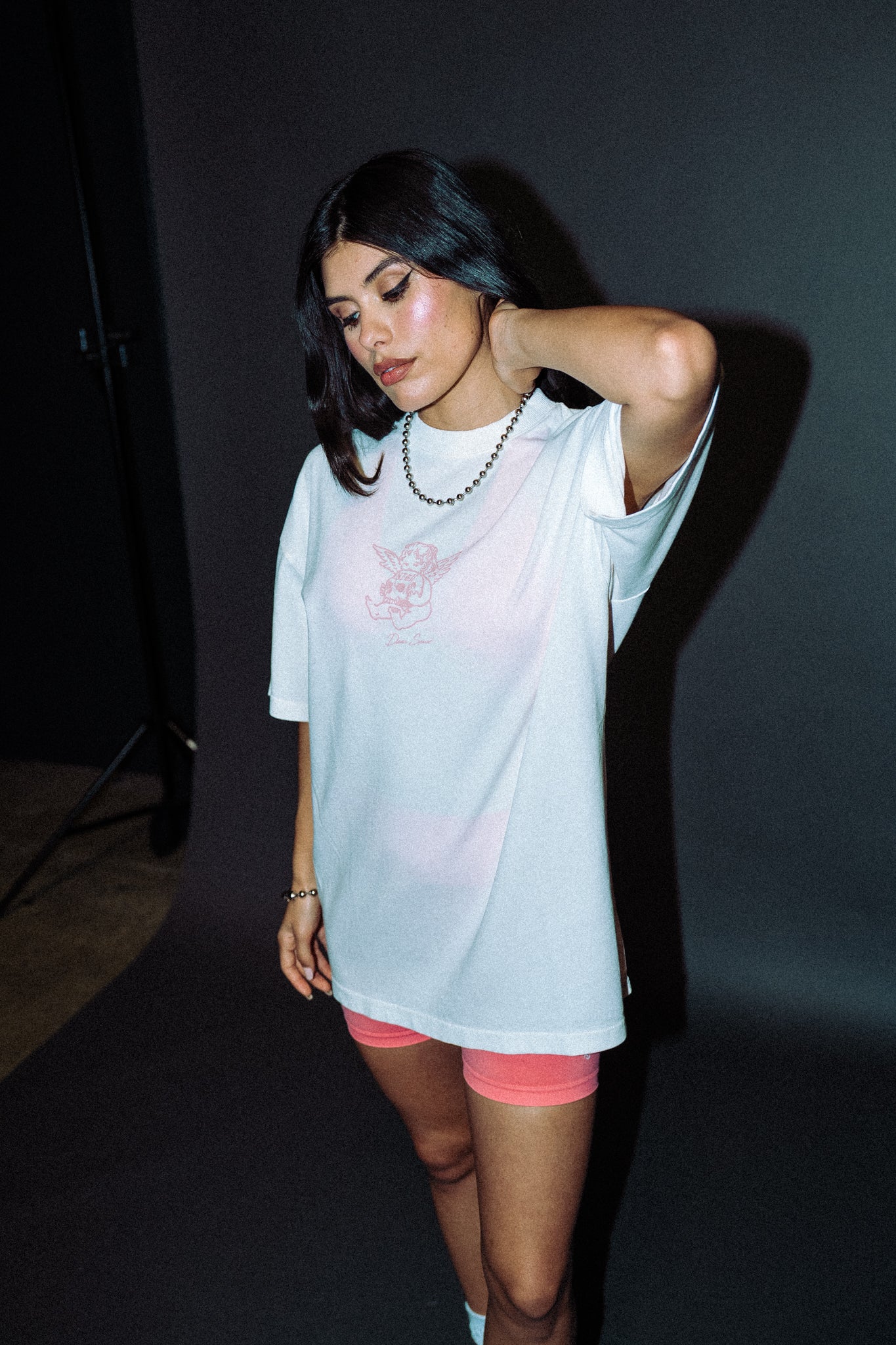 Cherub and the Skull "Pump Cover" Tee in Cream