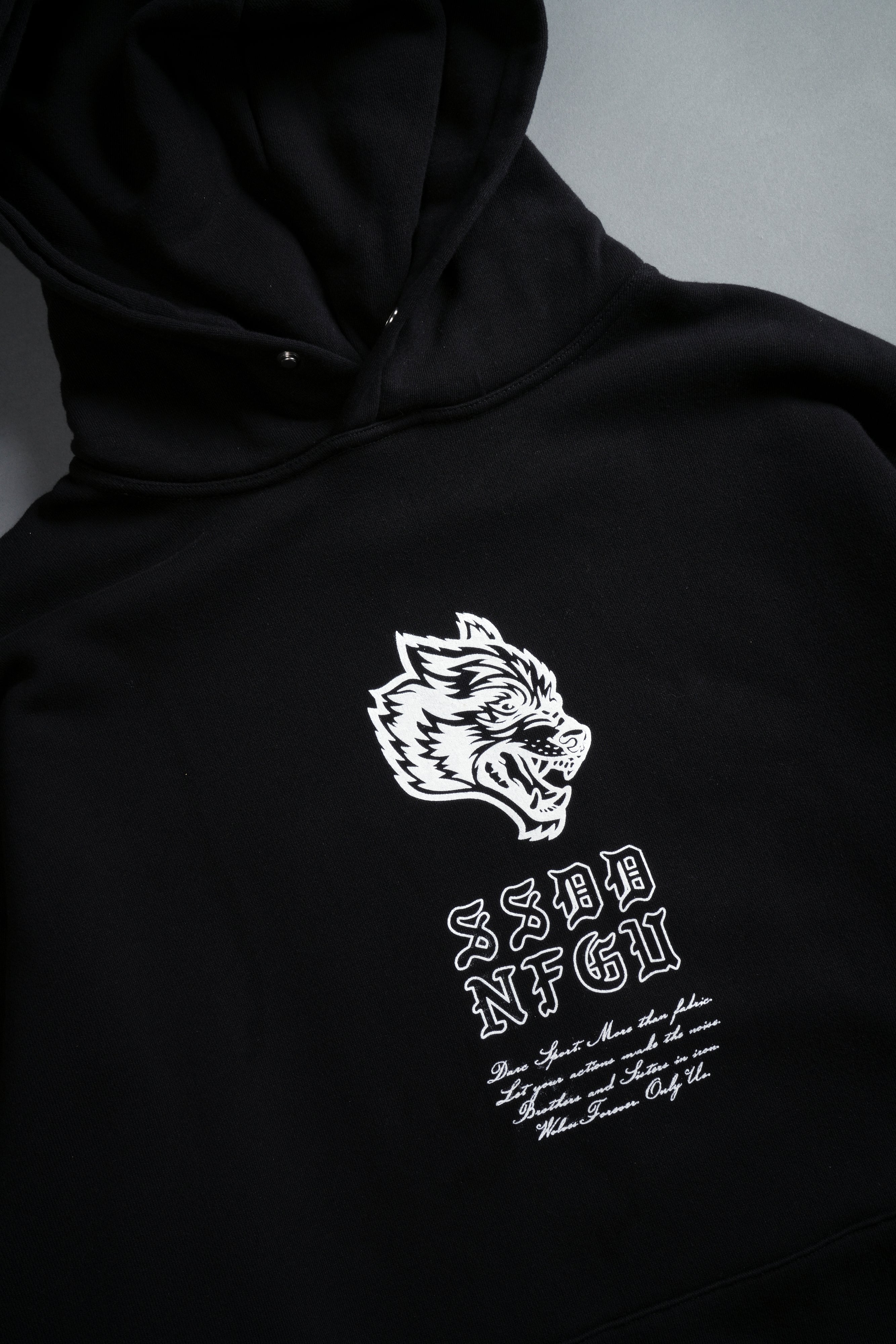 NFGU Mempo Flames "Pierce" Hoodie in Black