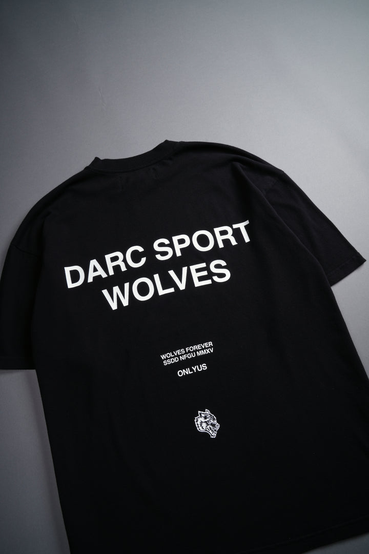 Darc Sport Wolves "Premium" Oversized Tee in Black