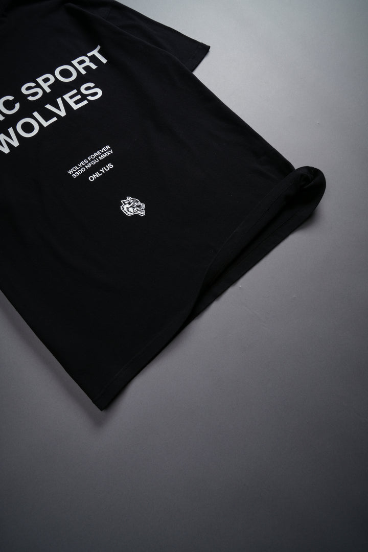 Darc Sport Wolves "Premium" Oversized Tee in Black