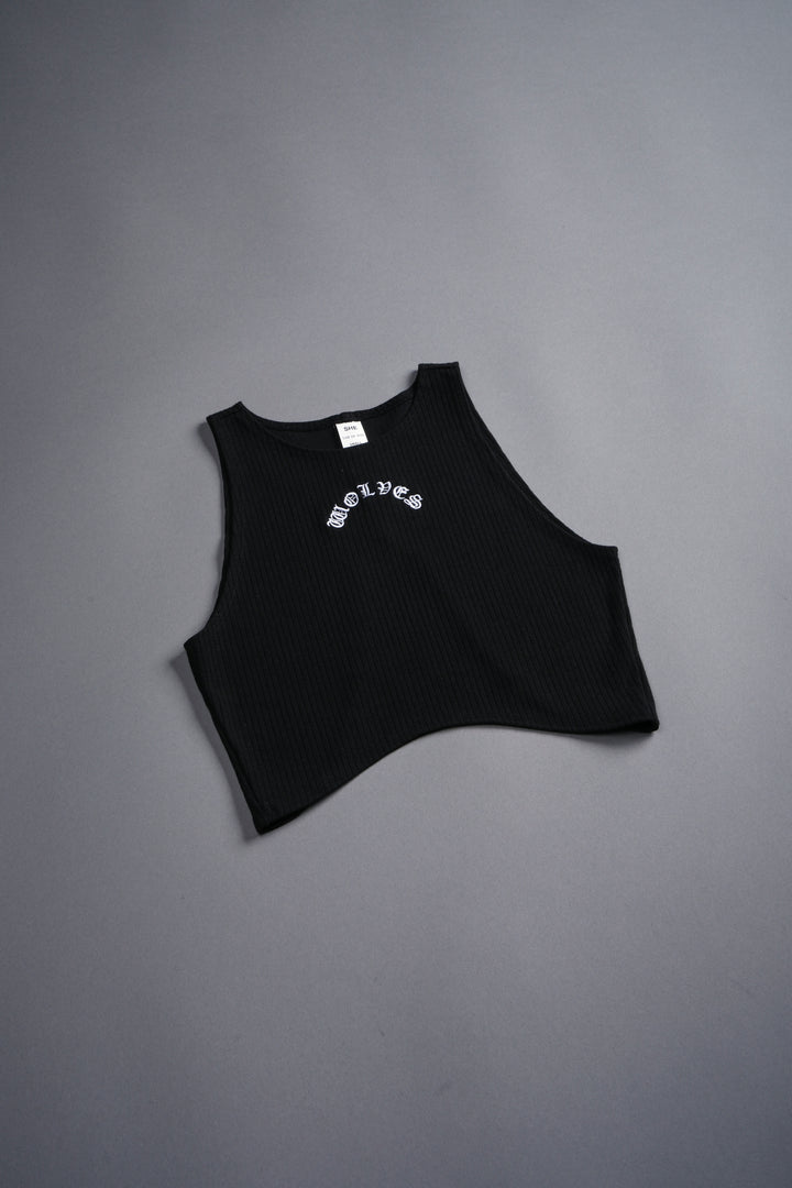 Chopper Rib Curve Tank in Black