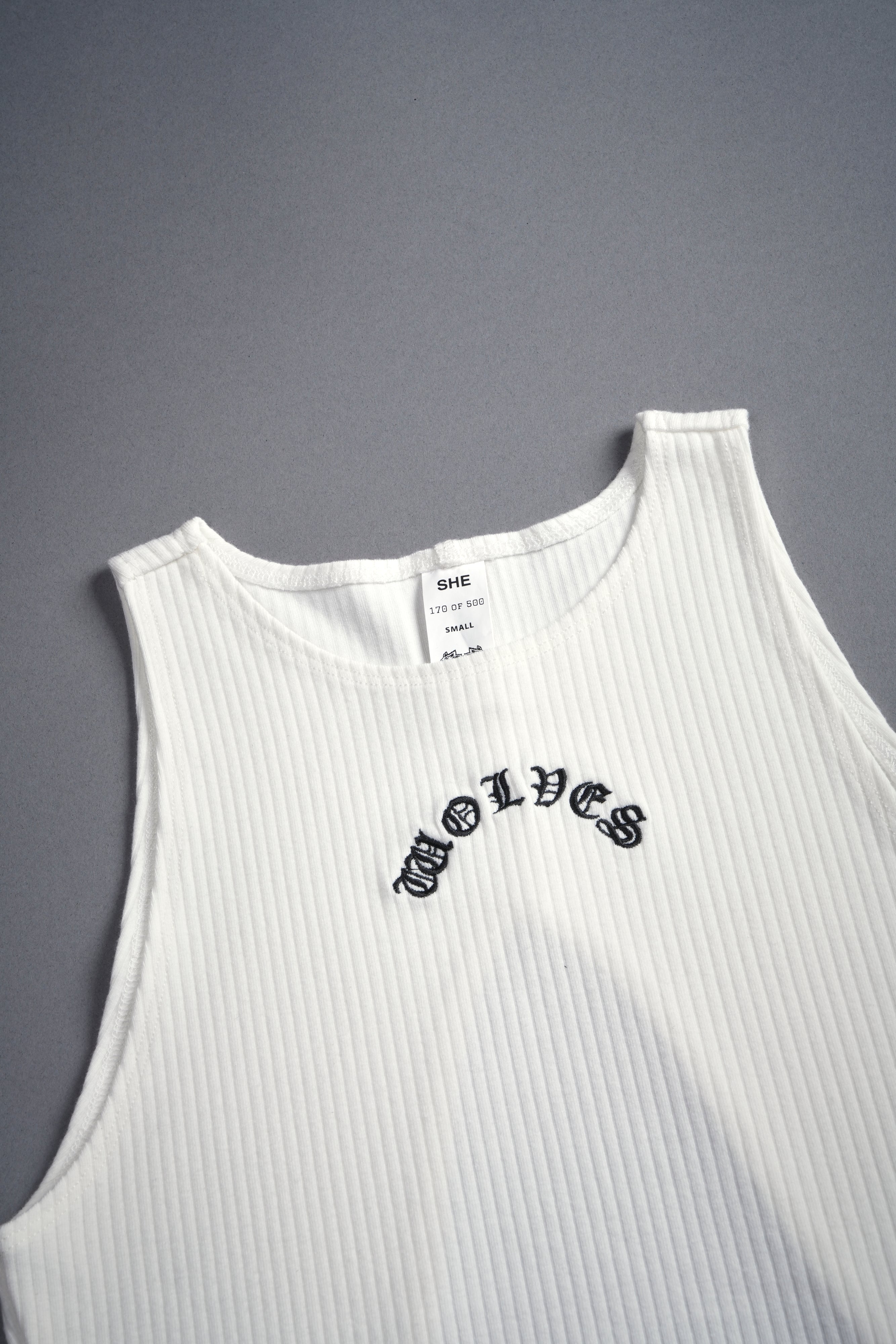 Chopper Rib Curve Tank in Cream