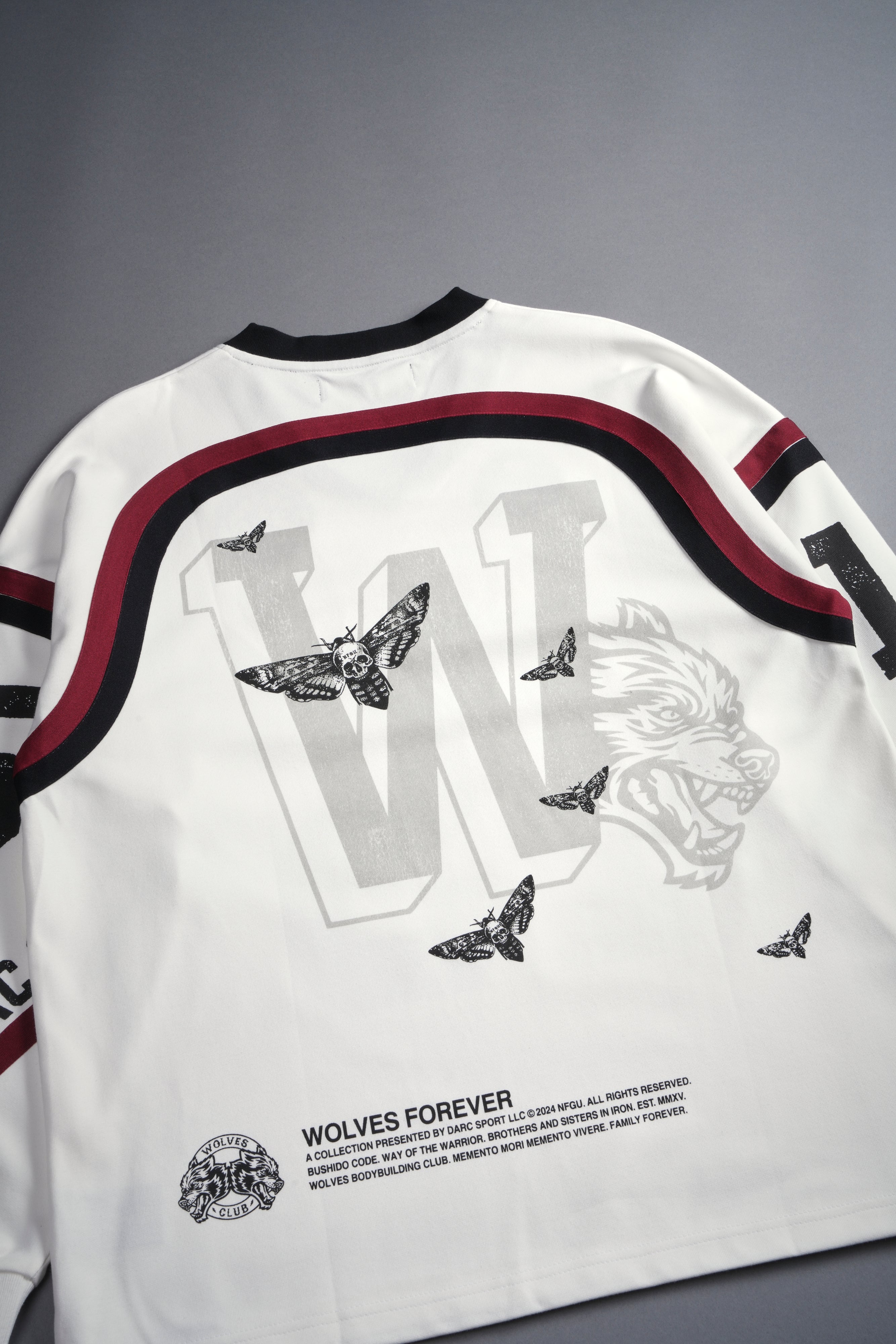 Our Zone Bailey Motocross Jersey in Cream/Red