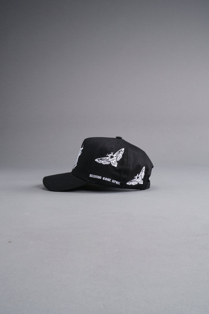 Metal 5 Panel Hat in Black