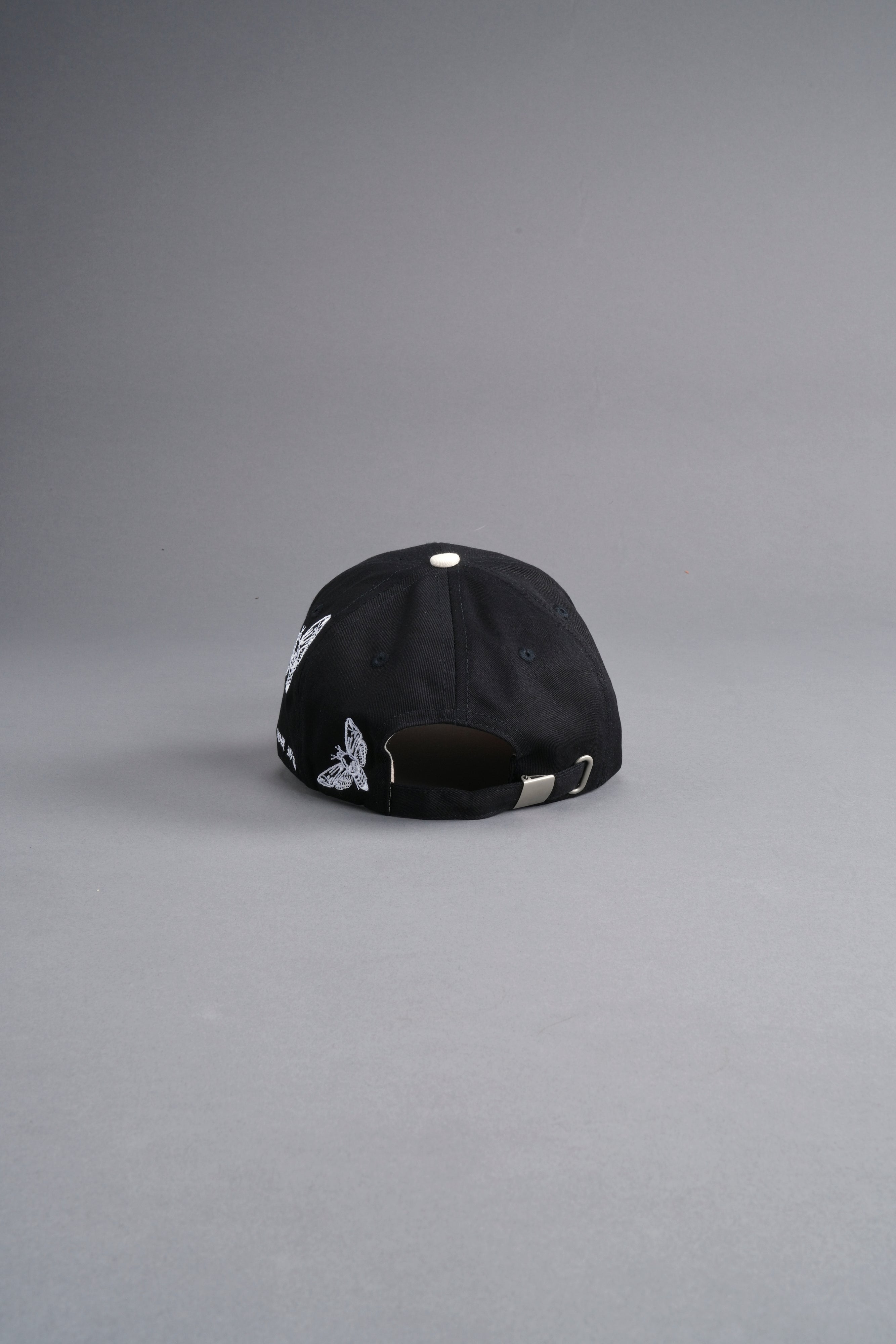 Metal 5 Panel Hat in Black/Cream