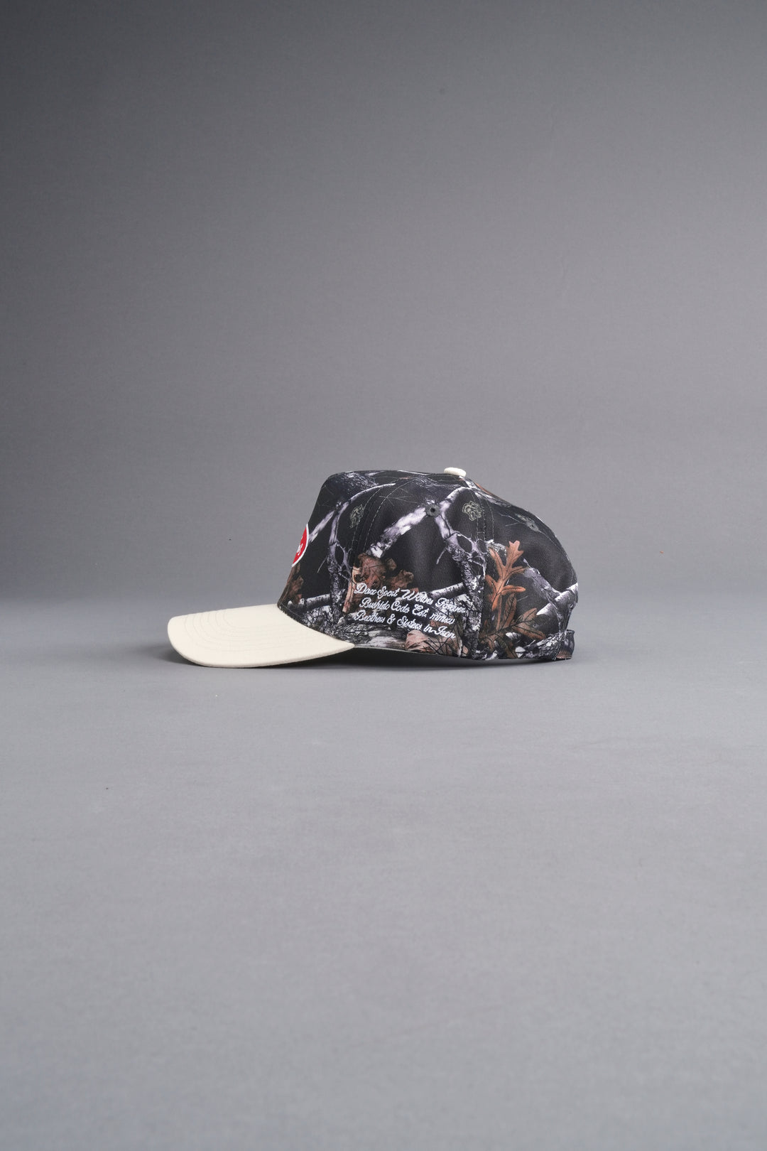 Our Lane 5 Panel Hat in Darc Woodland Camo/Cream