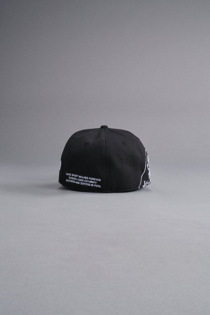 Nami Fitted Hat in Black