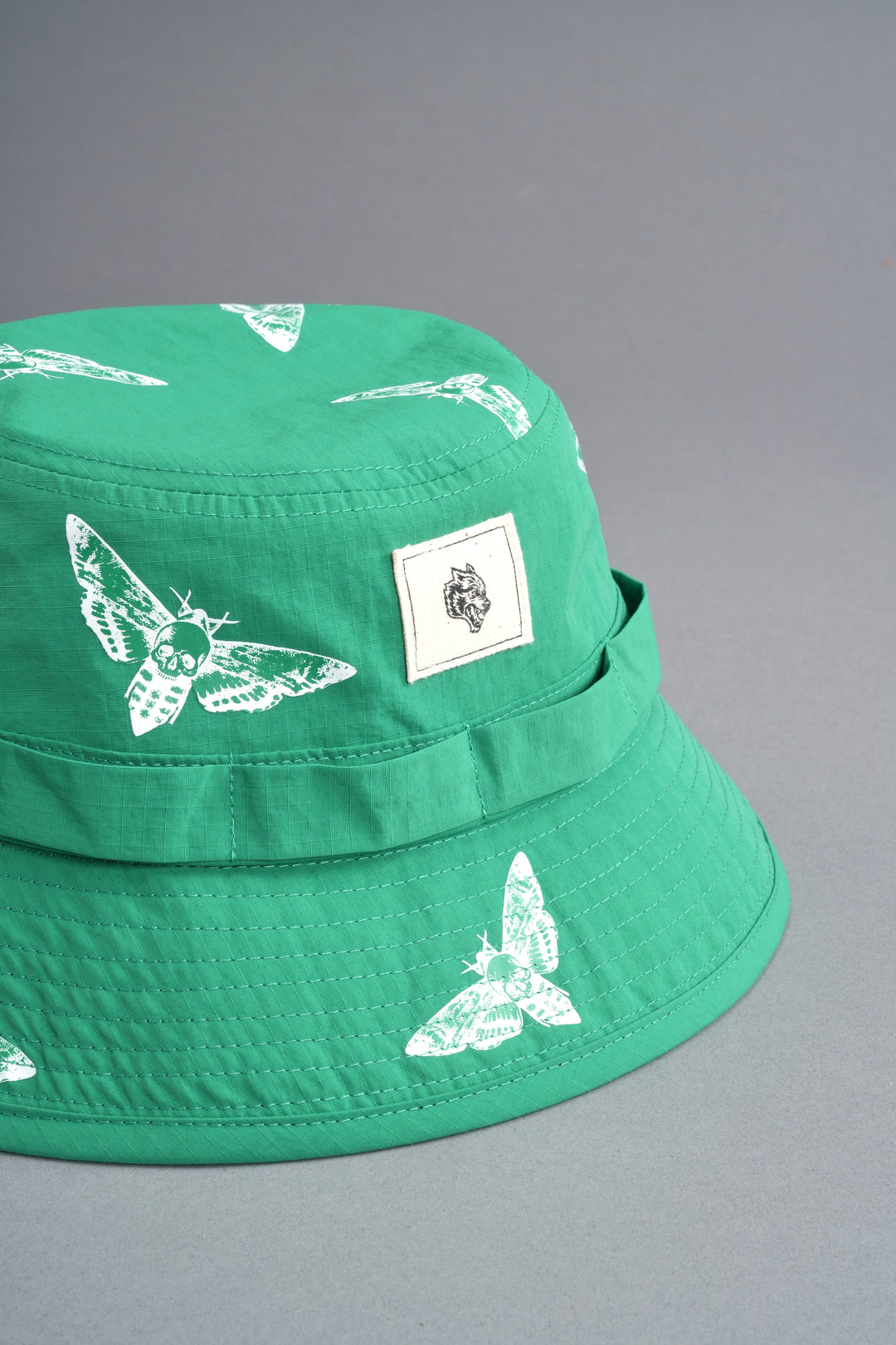 Death Moth Boonie Bucket Hat in Green