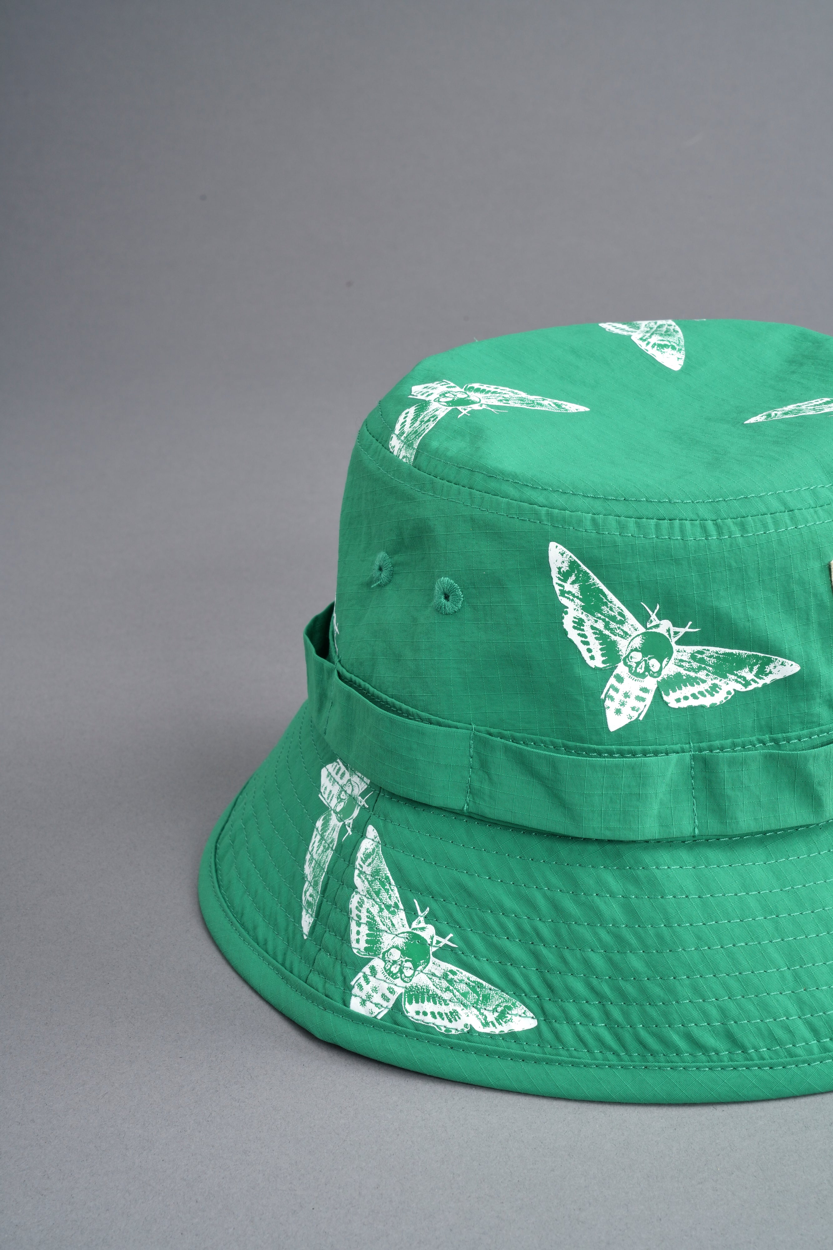 Death Moth Boonie Bucket Hat in Green