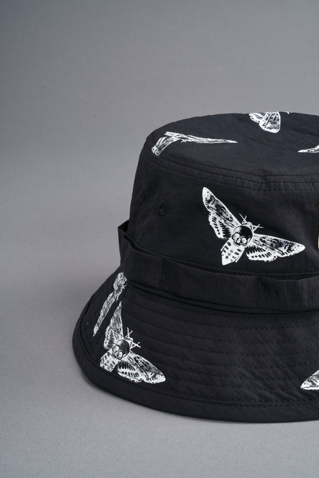 Death Moth Boonie Bucket Hat in Black