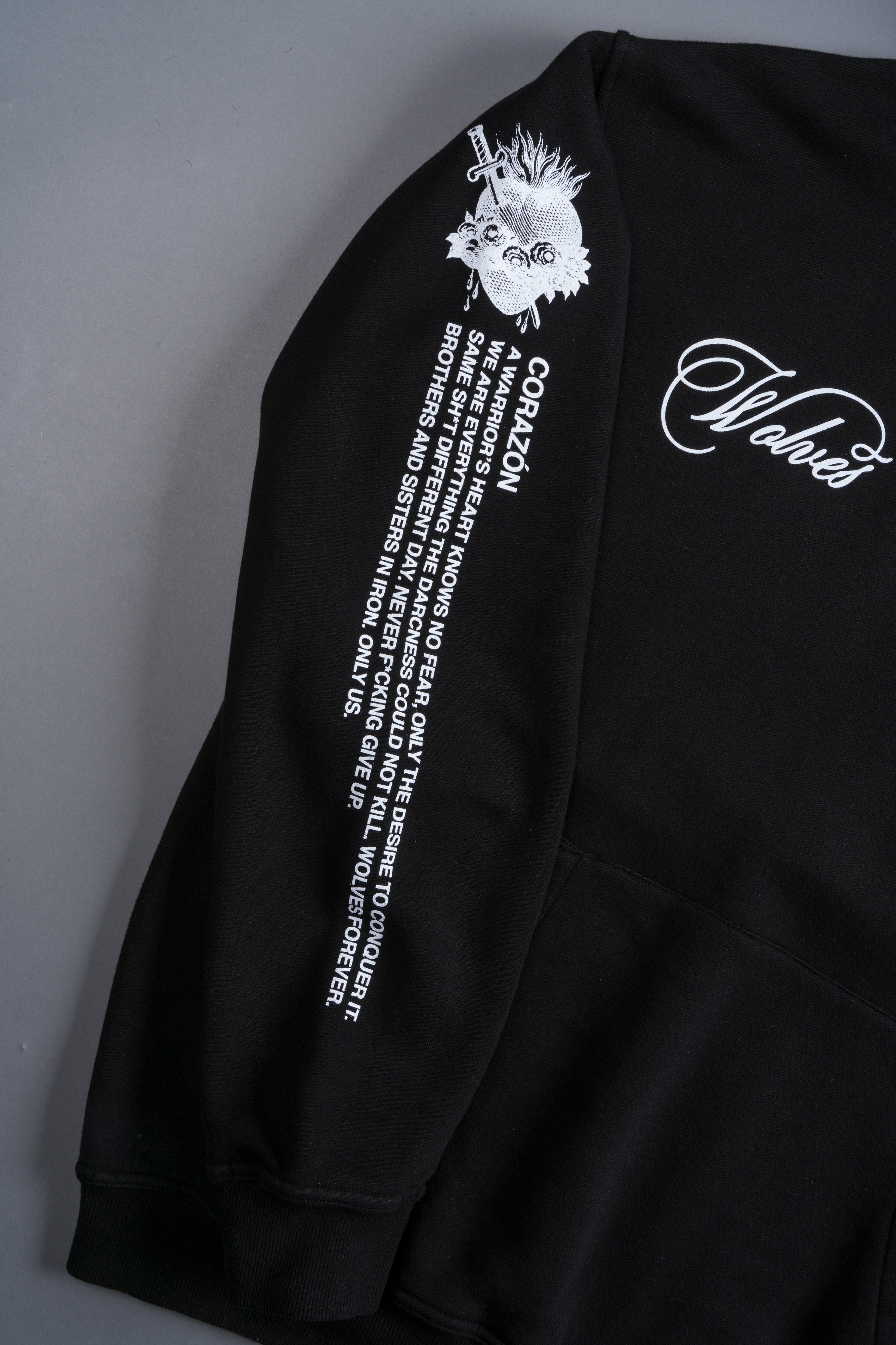 (1 OF 500) Bravery "Pierce" Hoodie in Black/White