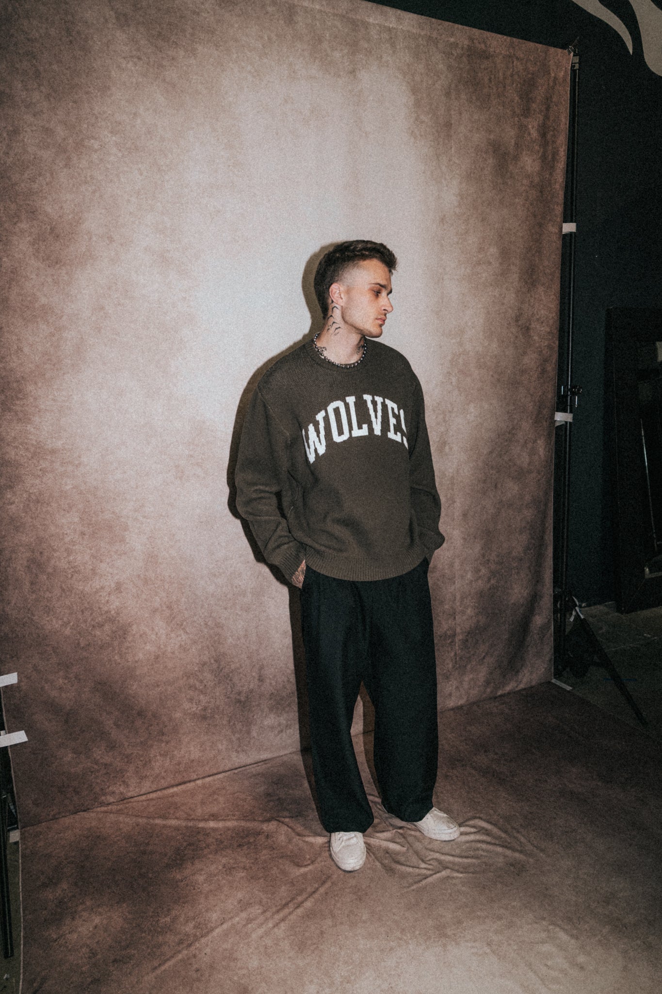 Loyalty Walsh Knit Sweater in Olive