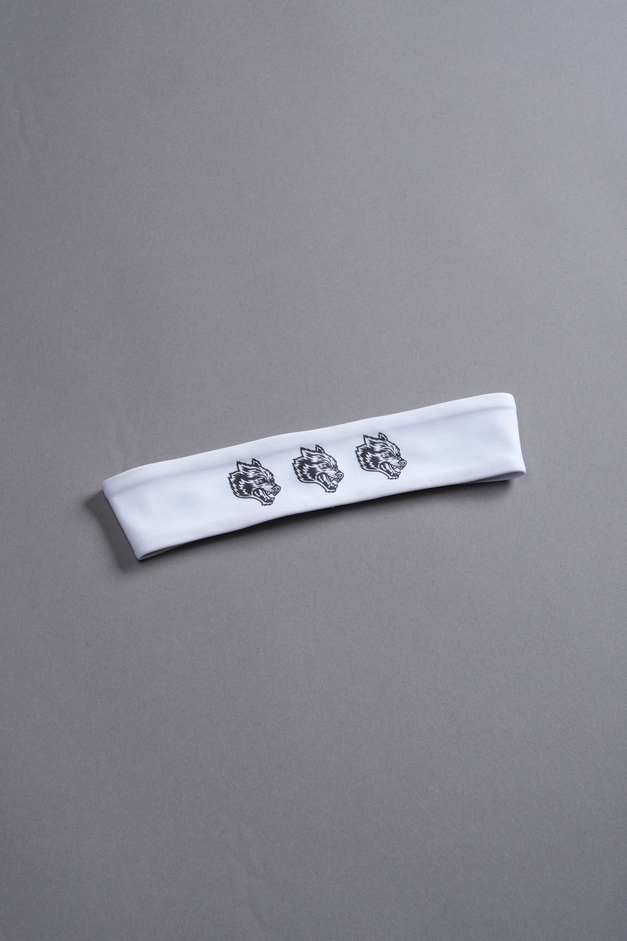 Triple Wolf Energy Headband in White