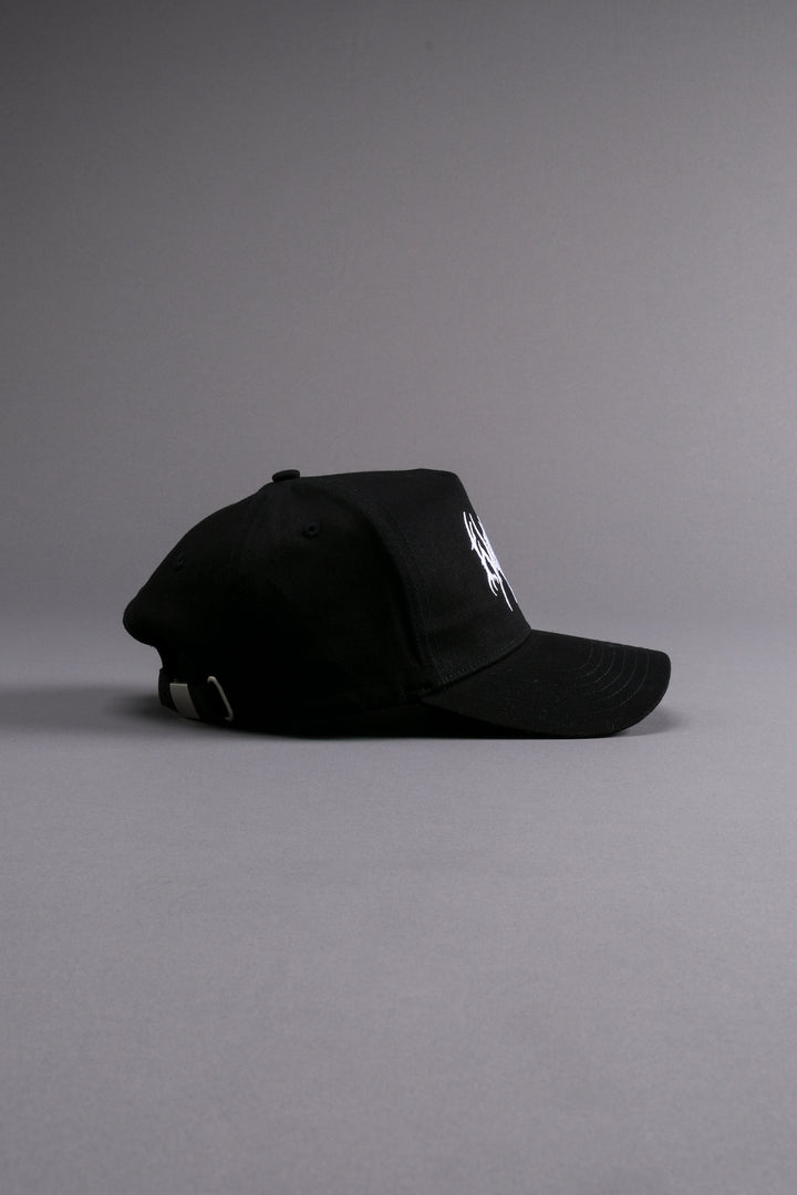 No Fear 5 Panel Hat in Black