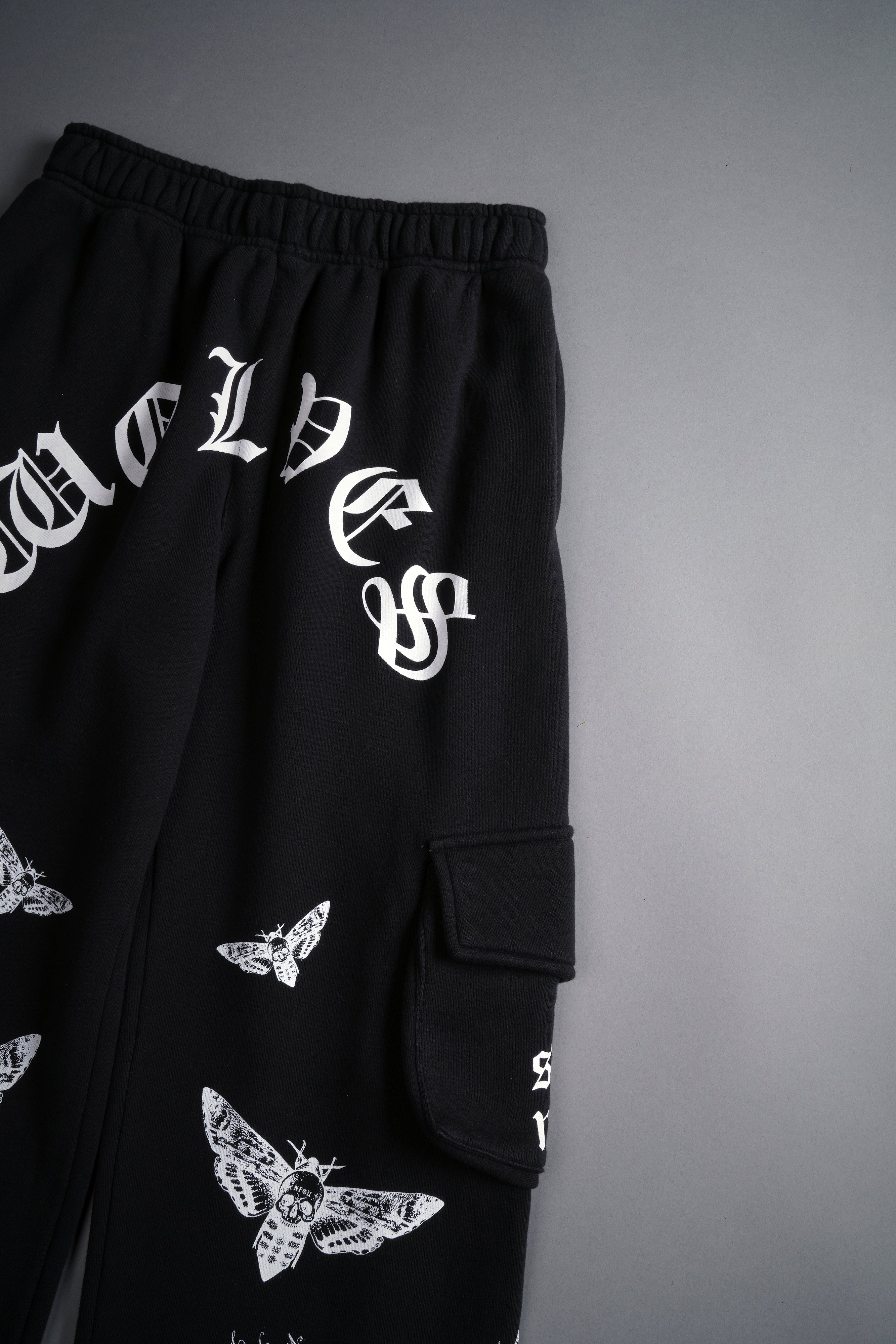 What It Means She Big Cozy Cargo Sweats in Black