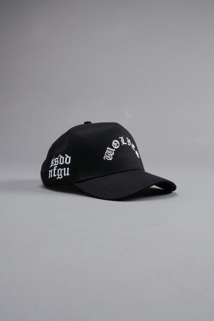 Glory 5 Panel Hat in Black